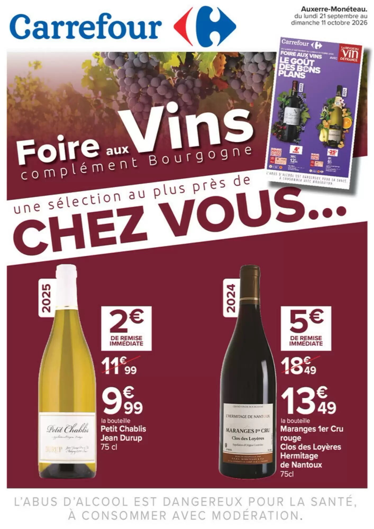 Prospectus promotionnel Carrefour valable à partir du 21/09/2026 - Page 1.