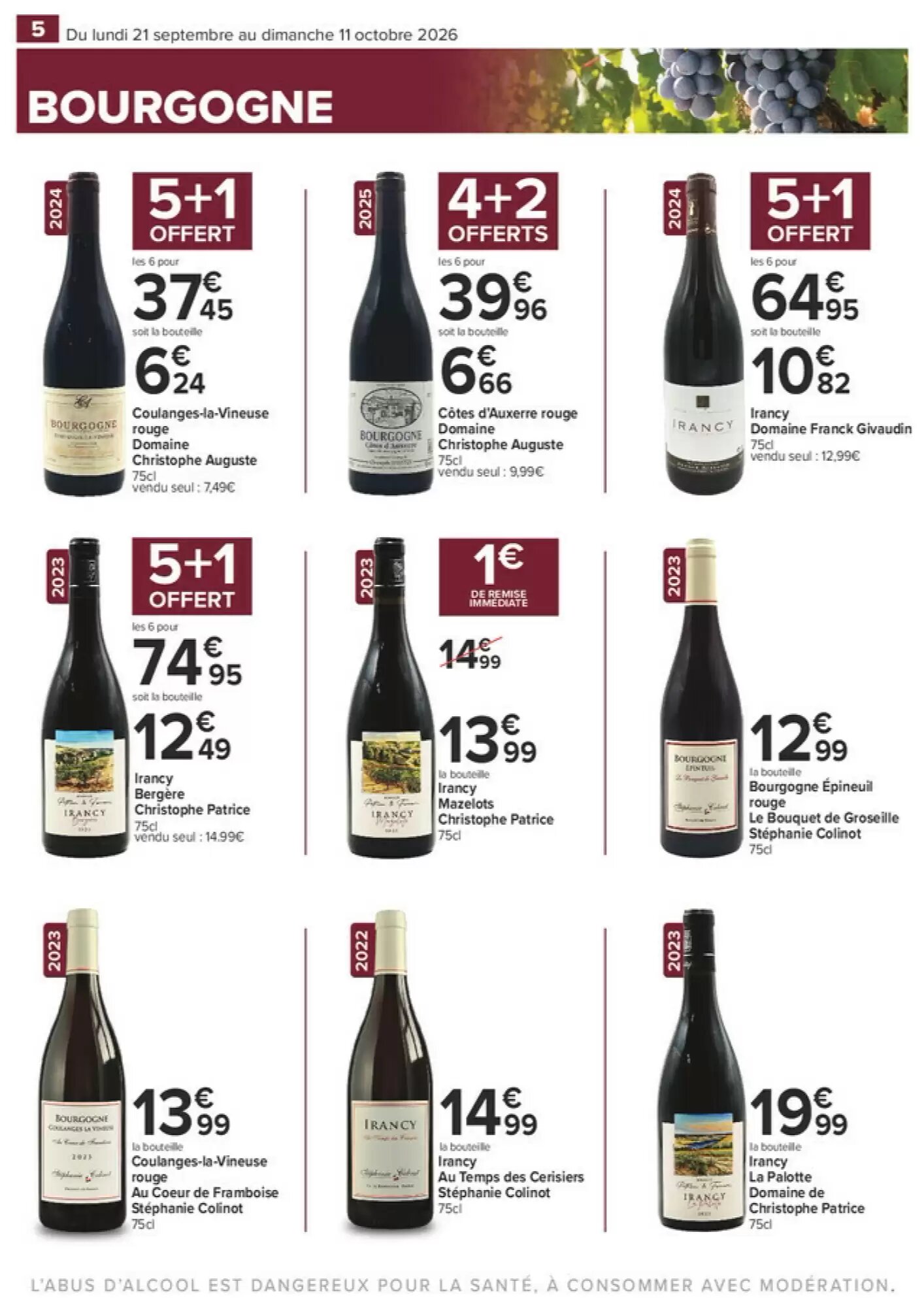 Prospectus promotionnel Carrefour valable à partir du 21/09/2026 - Page 5.