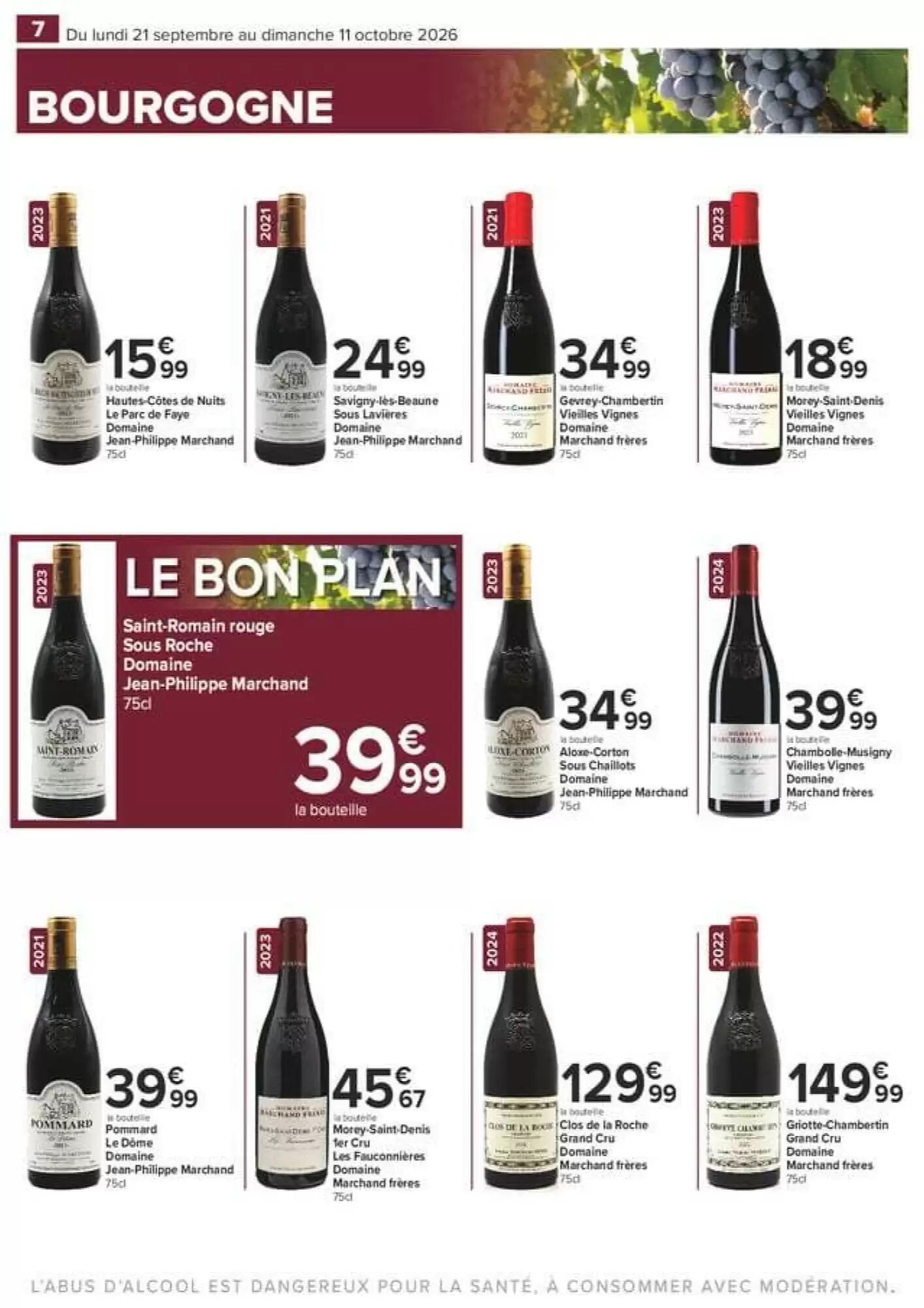 Prospectus promotionnel Carrefour valable à partir du 21/09/2026 - Page 7.