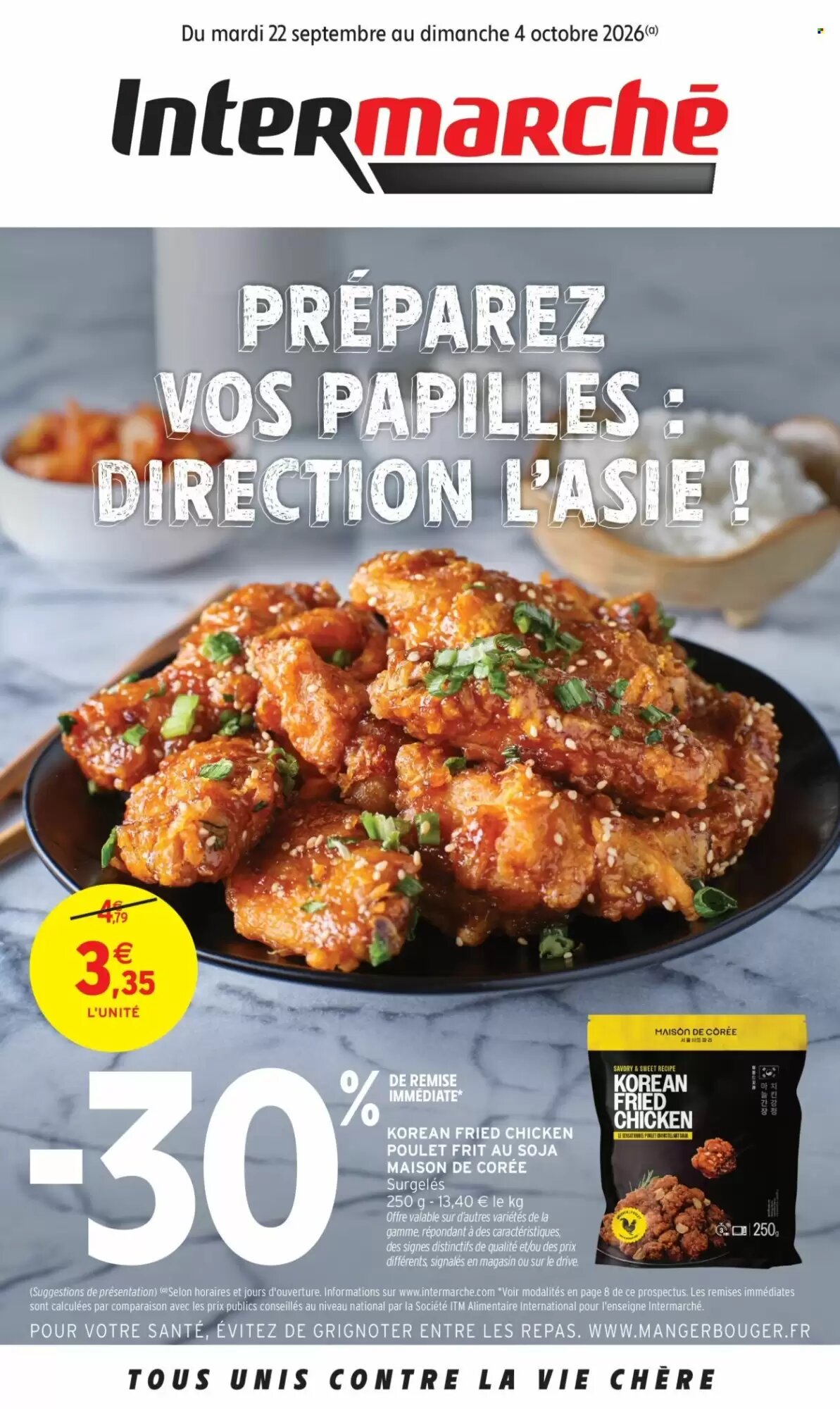 Prospectus promotionnel Intermarché valable à partir du 22/09/2026 - Page 1.