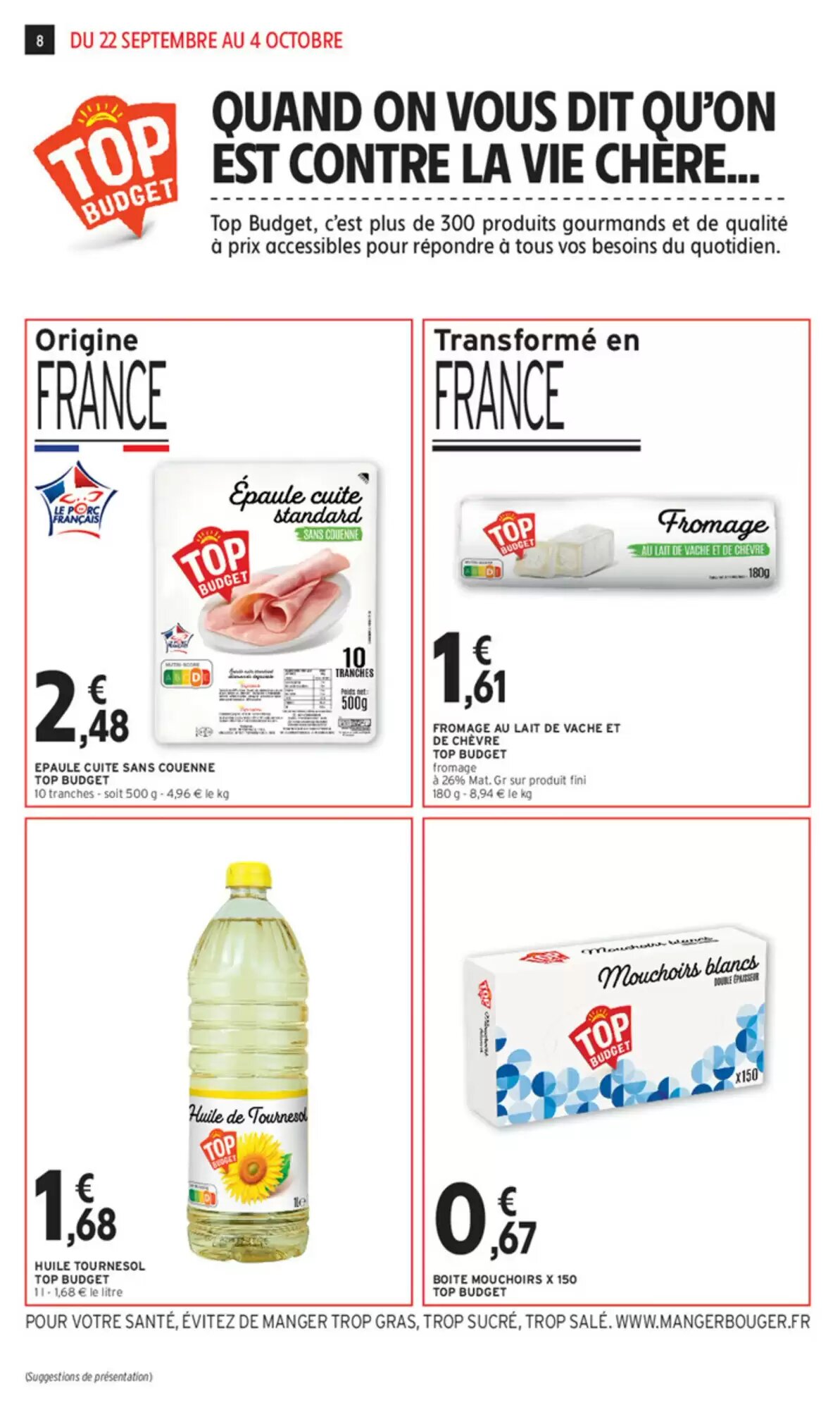 Prospectus promotionnel Intermarché valable à partir du 22/09/2026 - Page 8.