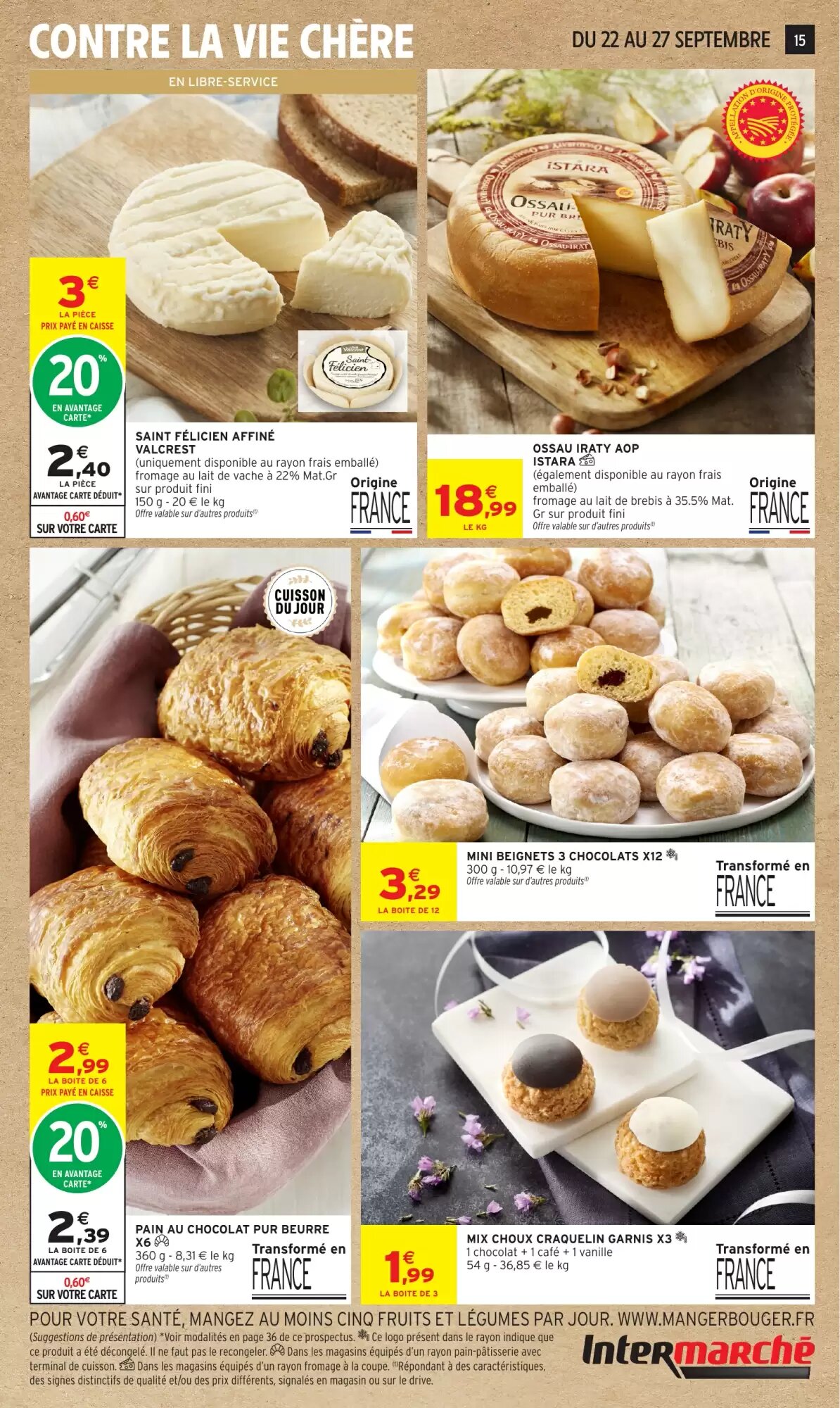 Prospectus promotionnel Intermarché valable à partir du 22/09/2026 - Page 15.