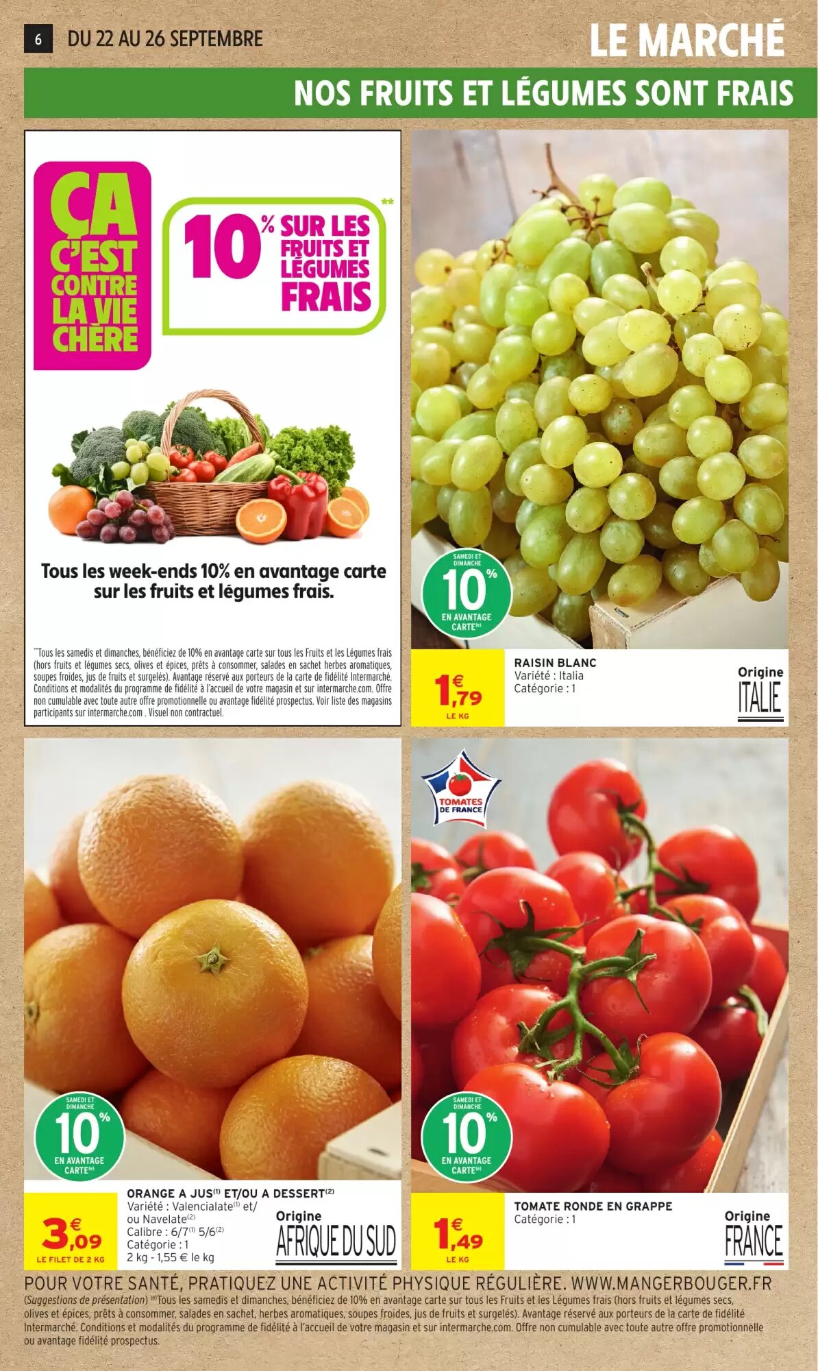 Prospectus promotionnel Intermarché valable à partir du 22/09/2026 - Page 6.