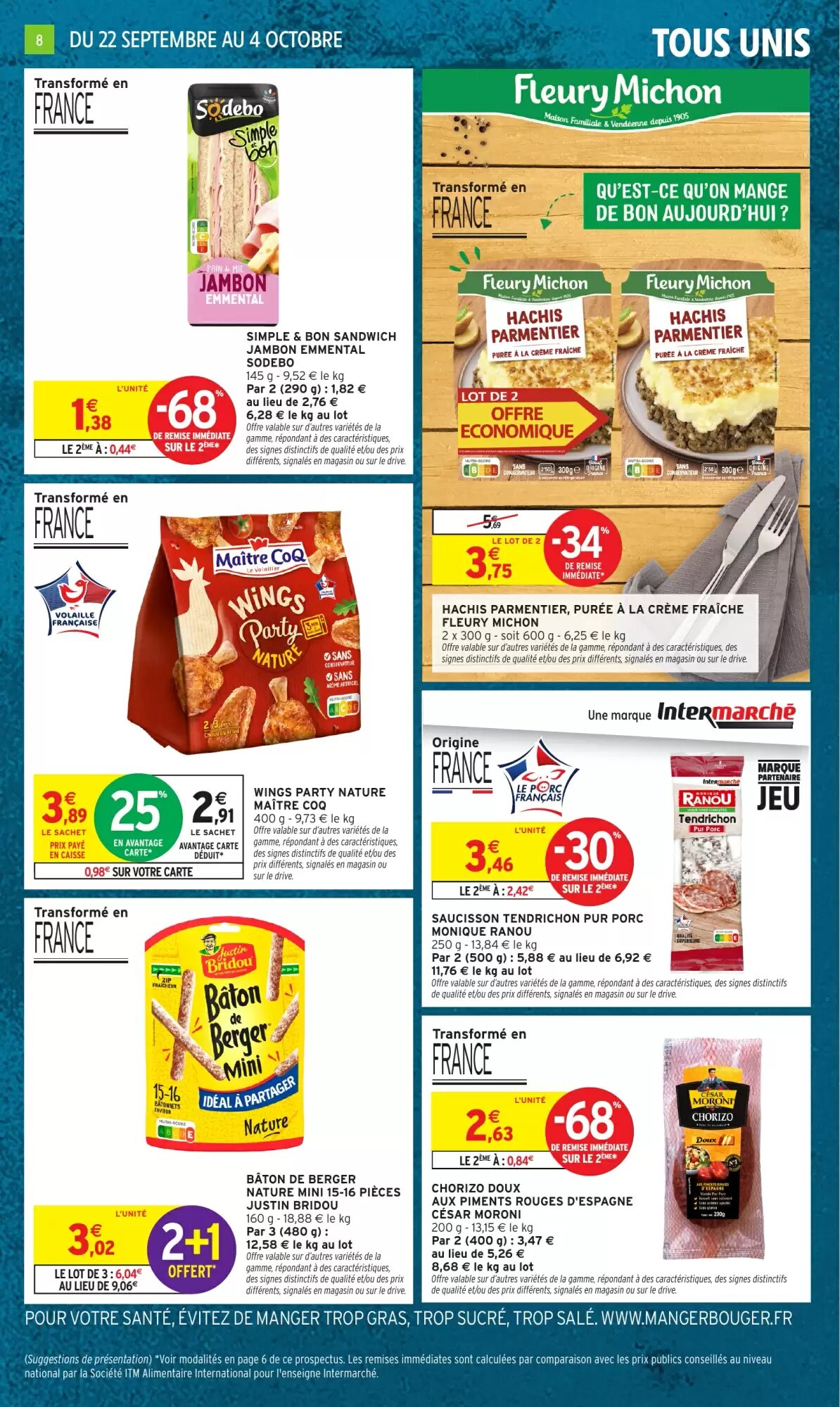 Prospectus promotionnel Intermarché valable à partir du 22/09/2026 - Page 8.