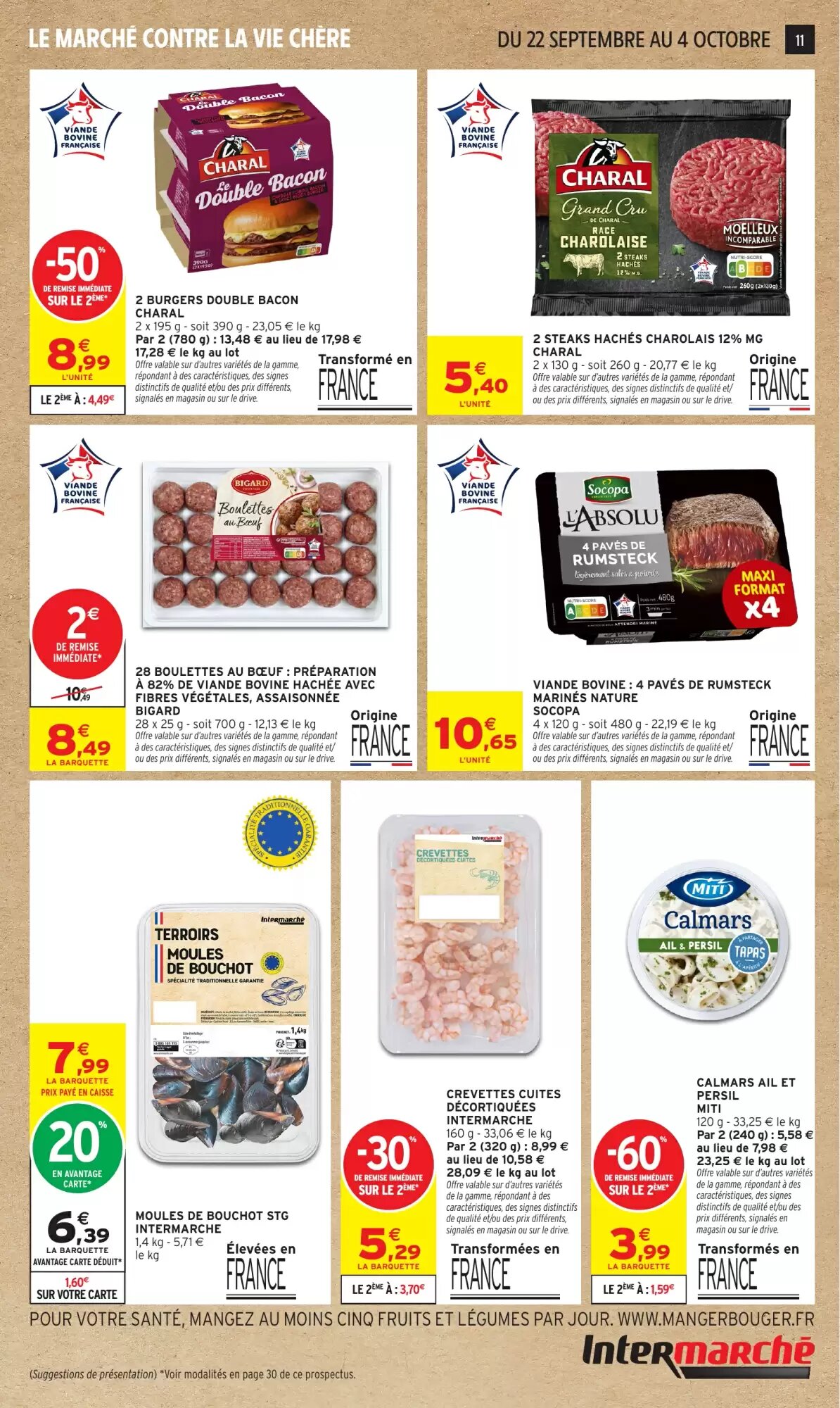 Prospectus promotionnel Intermarché Hyper valable à partir du 22/09/2026 - Page 11.
