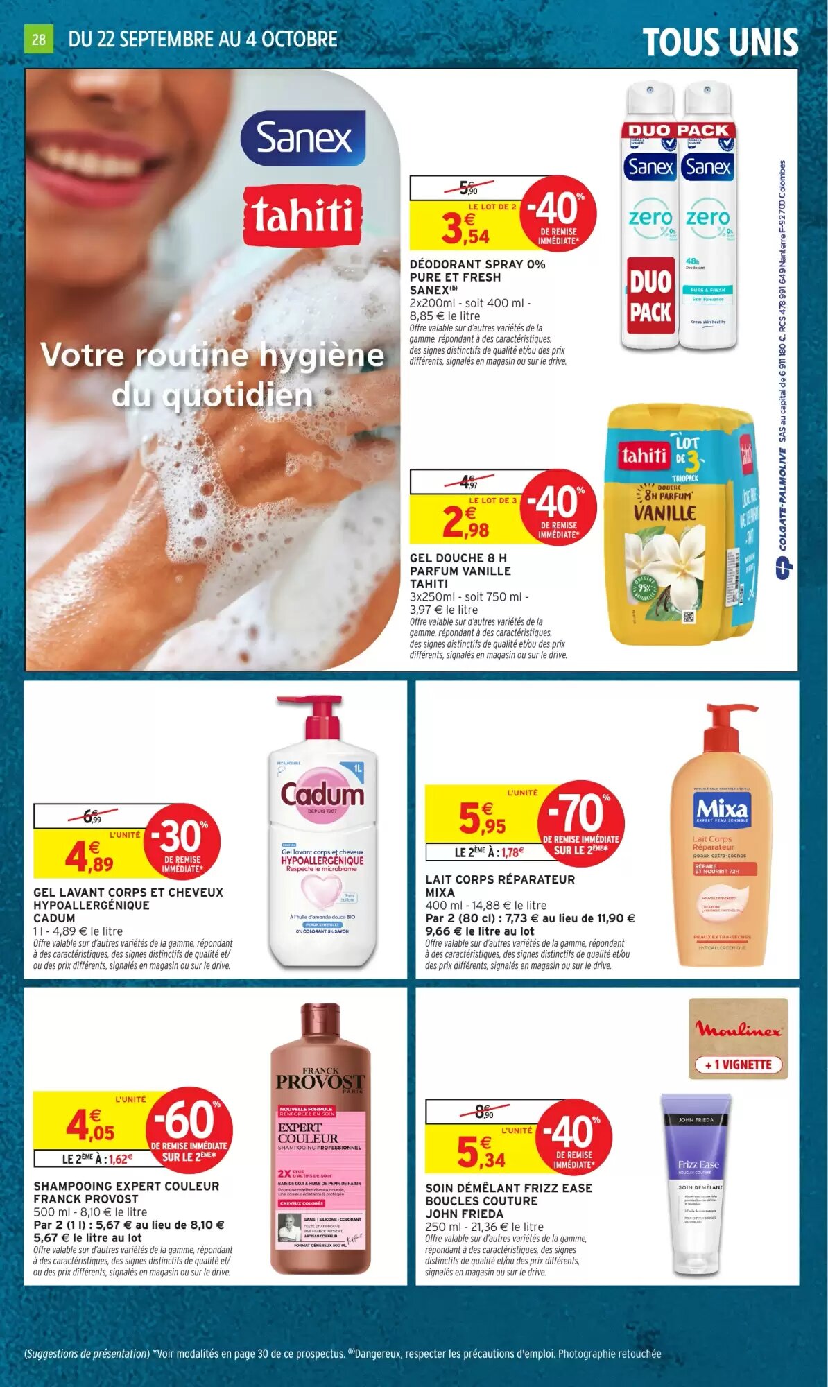 Prospectus promotionnel Intermarché Hyper valable à partir du 22/09/2026 - Page 28.