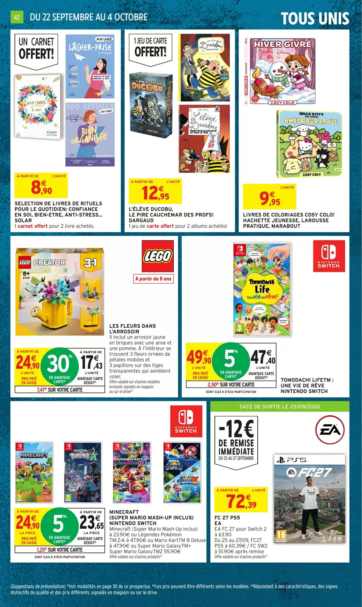 Prospectus promotionnel Intermarché Hyper valable à partir du 22/09/2026 - Page 42.