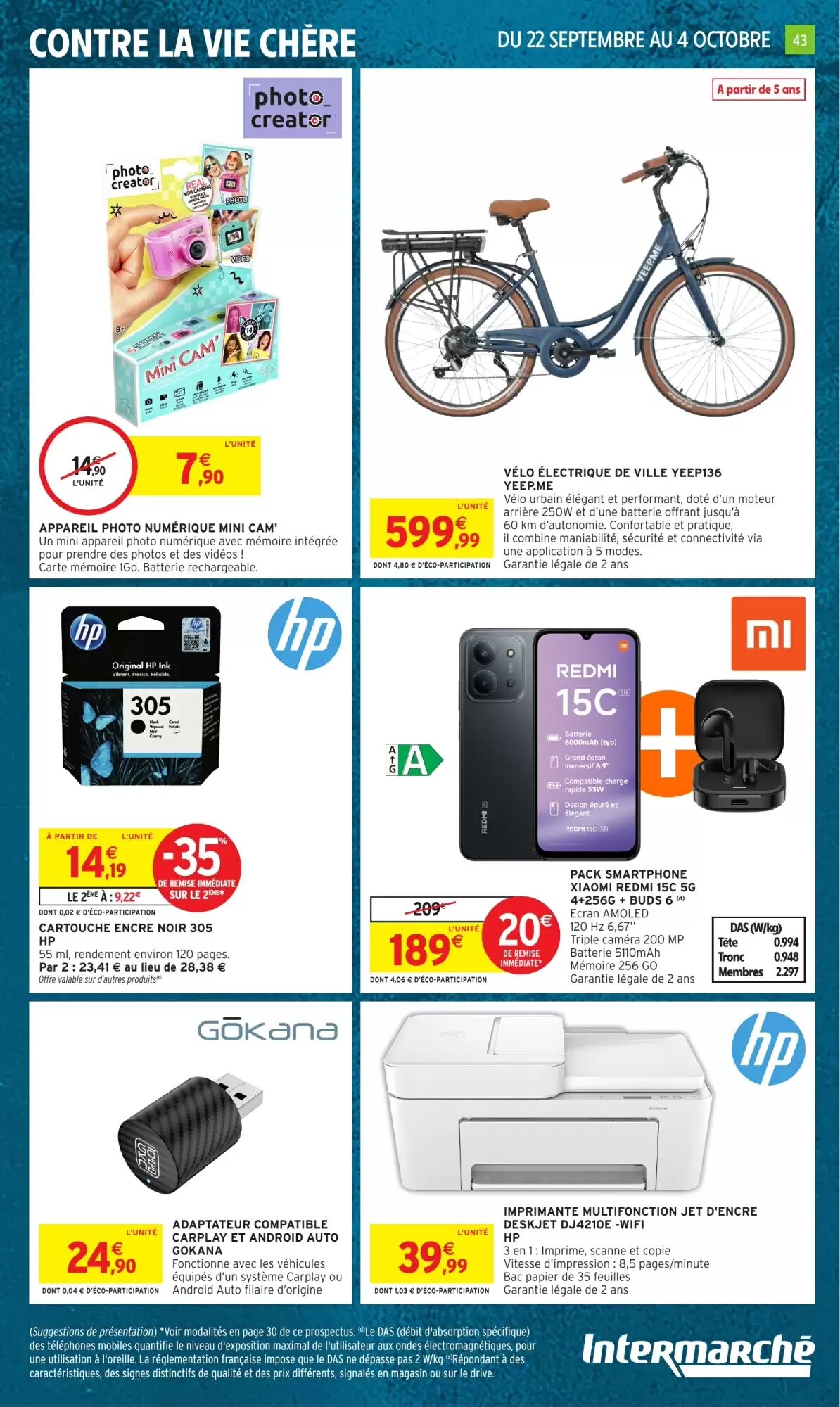 Prospectus promotionnel Intermarché Hyper valable à partir du 22/09/2026 - Page 43.