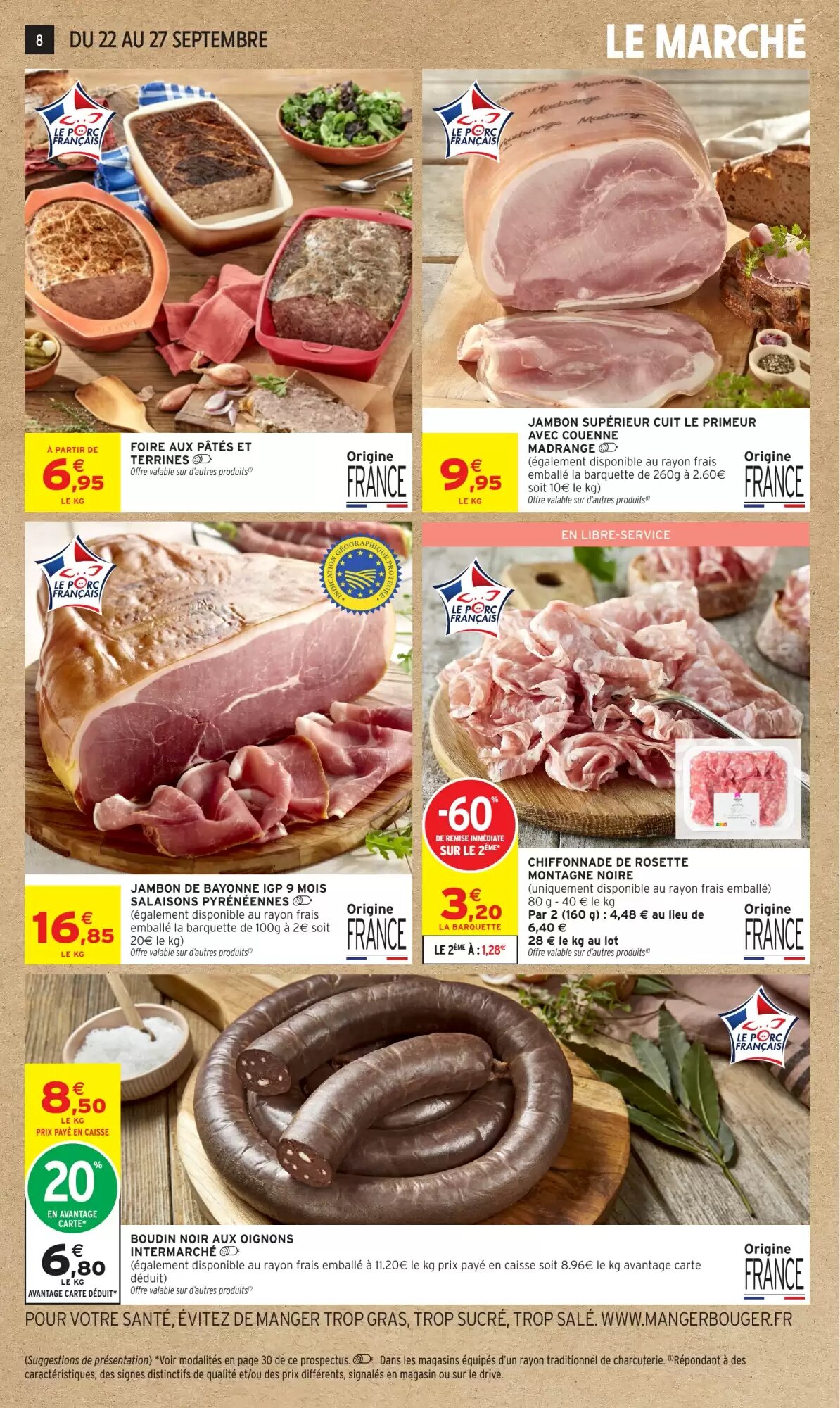 Prospectus promotionnel Intermarché Hyper valable à partir du 22/09/2026 - Page 8.