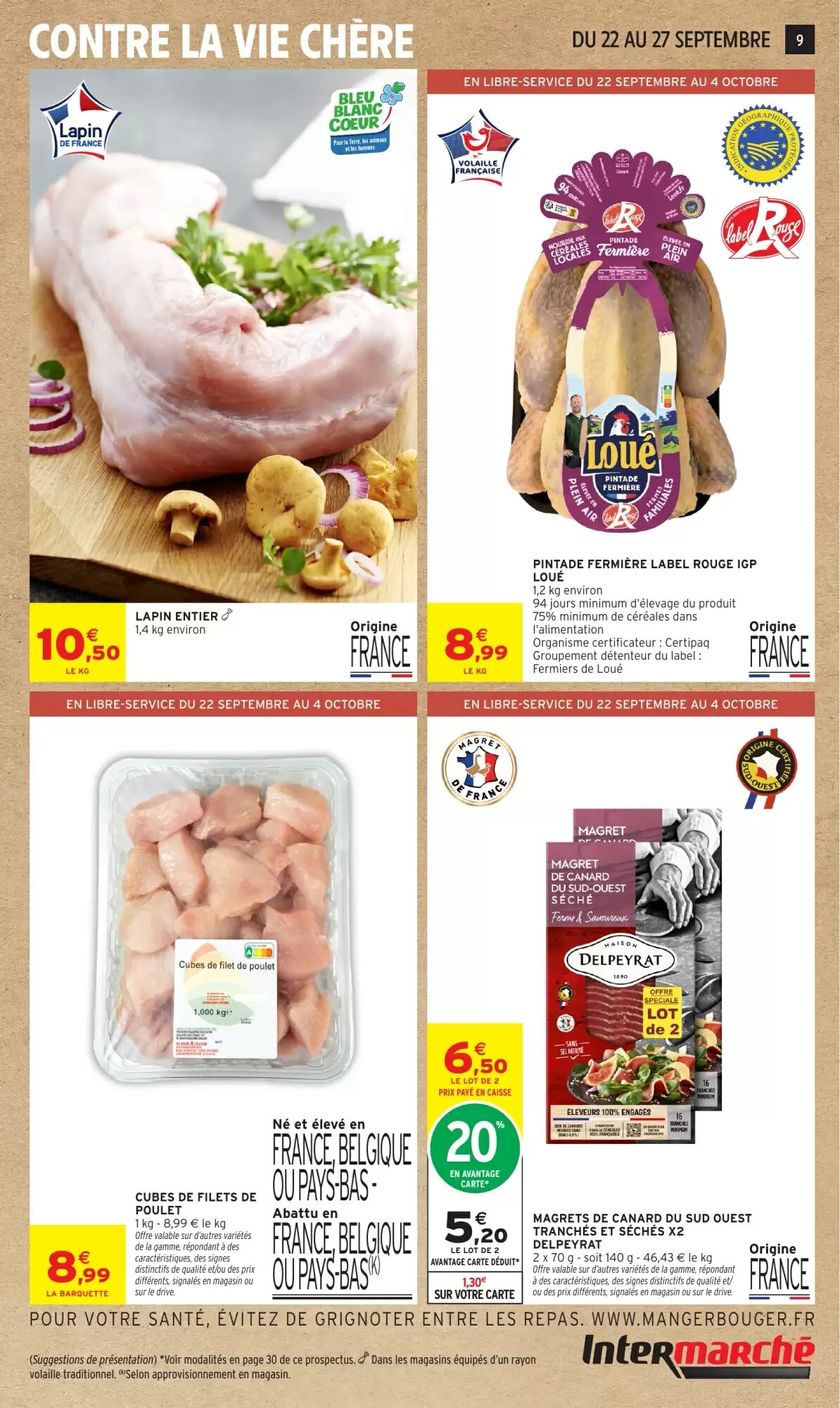 Prospectus promotionnel Intermarché Hyper valable à partir du 22/09/2026 - Page 9.