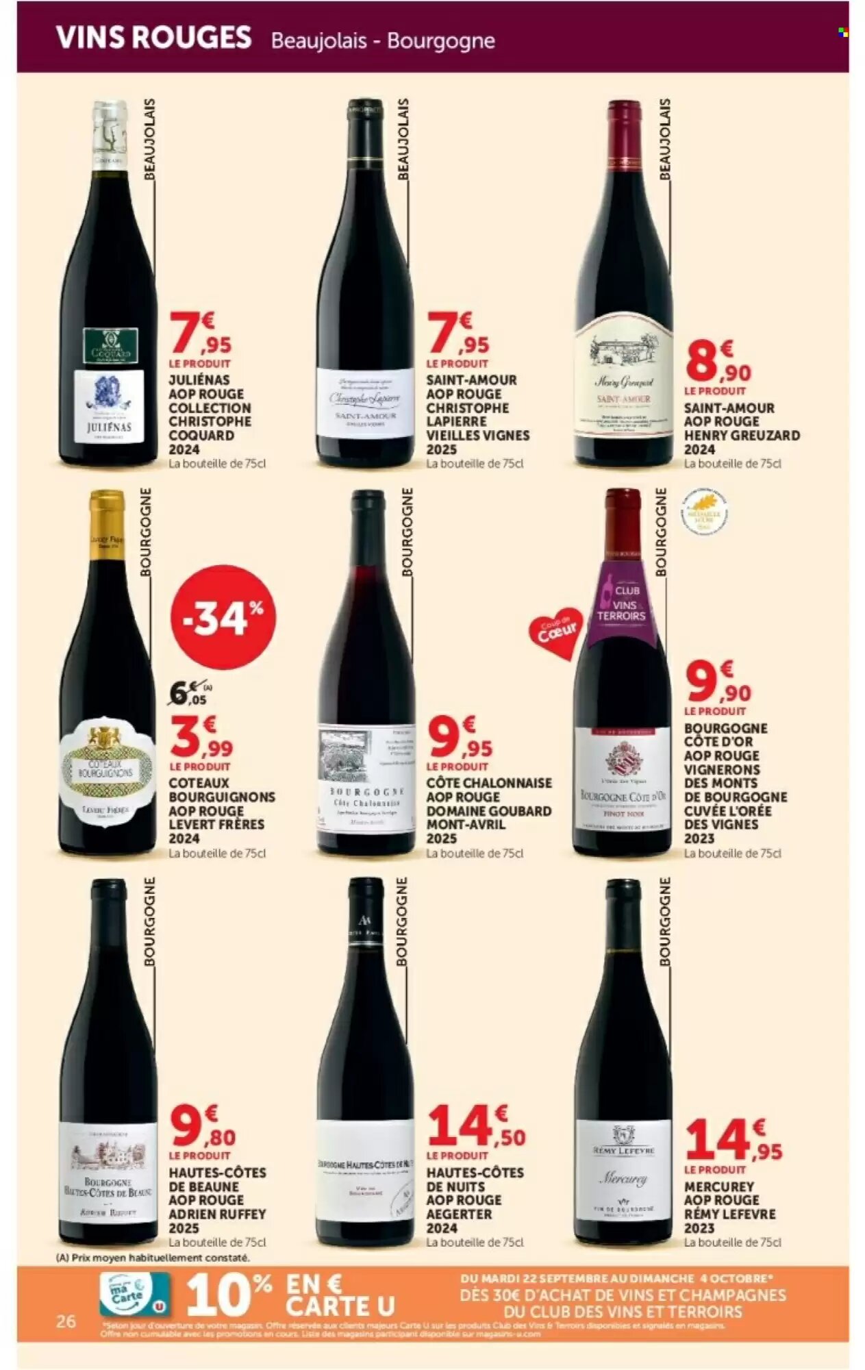 Prospectus promotionnel Hyper U valable à partir du 22/09/2026 - Page 34.