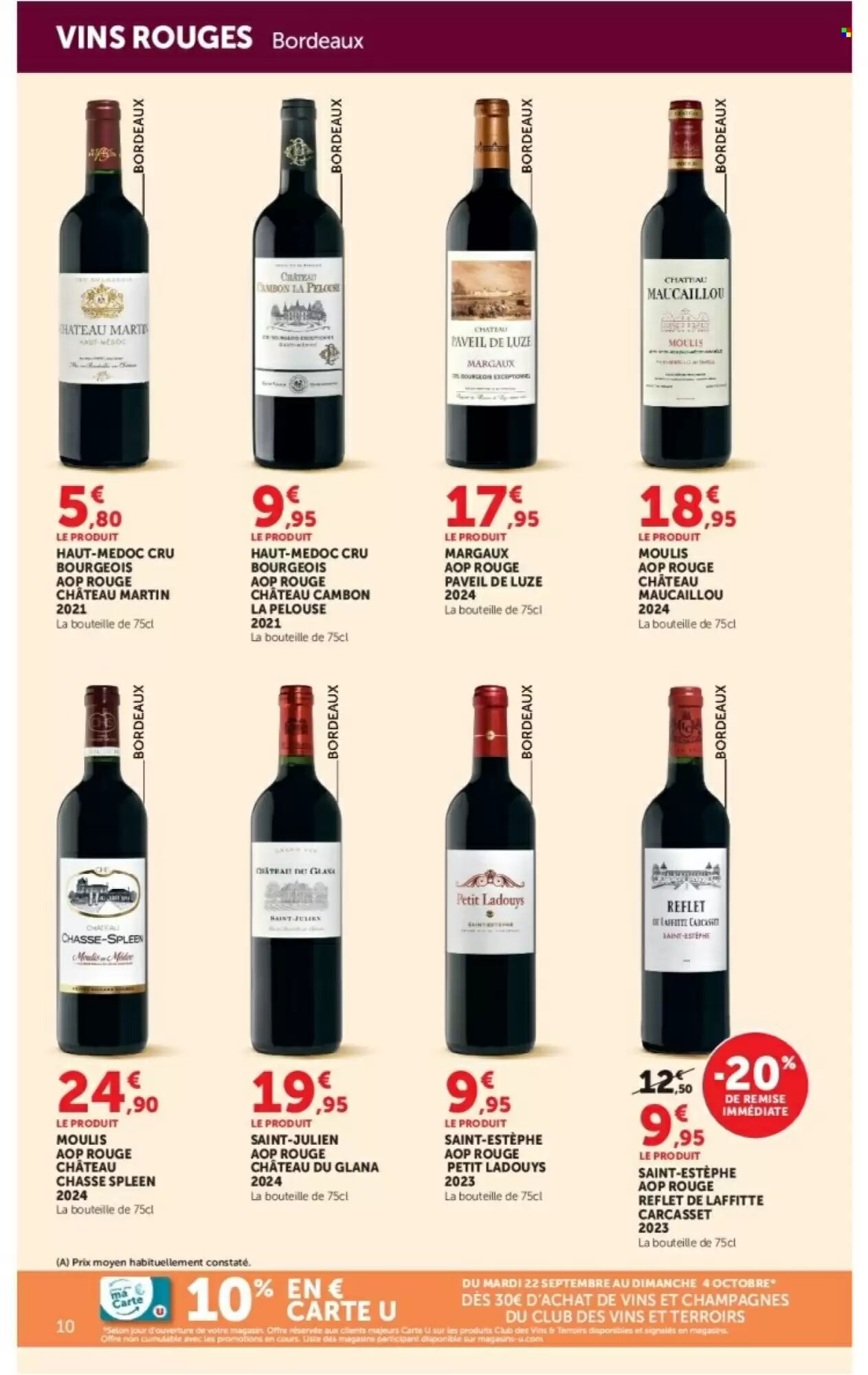Prospectus promotionnel Super U valable à partir du 22/09/2026 - Page 10.