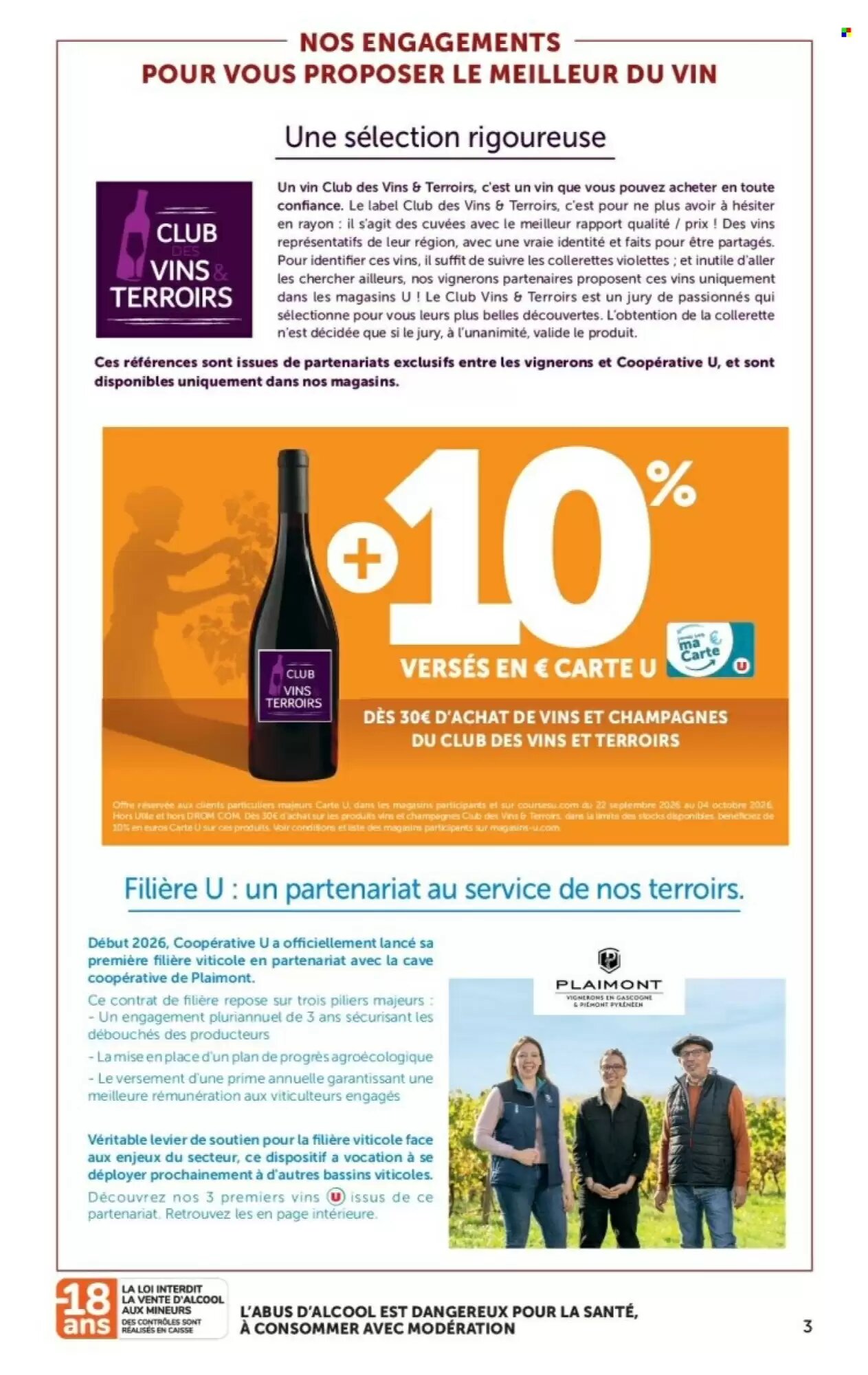 Prospectus promotionnel Super U valable à partir du 22/09/2026 - Page 3.