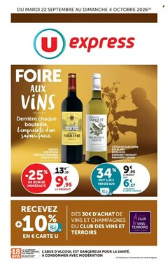 Prospectus promotionnel U Express valable à partir du 22/09/2026