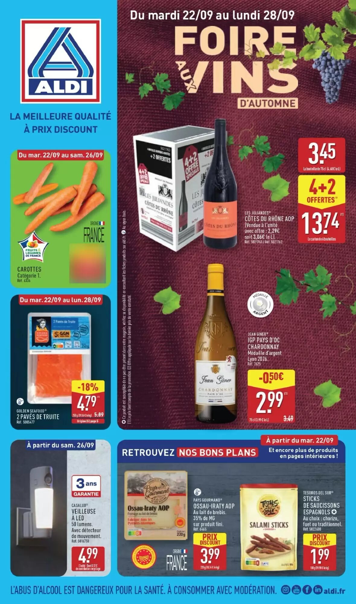 Prospectus promotionnel ALDI valable à partir du 22/09/2026 - Page 1.