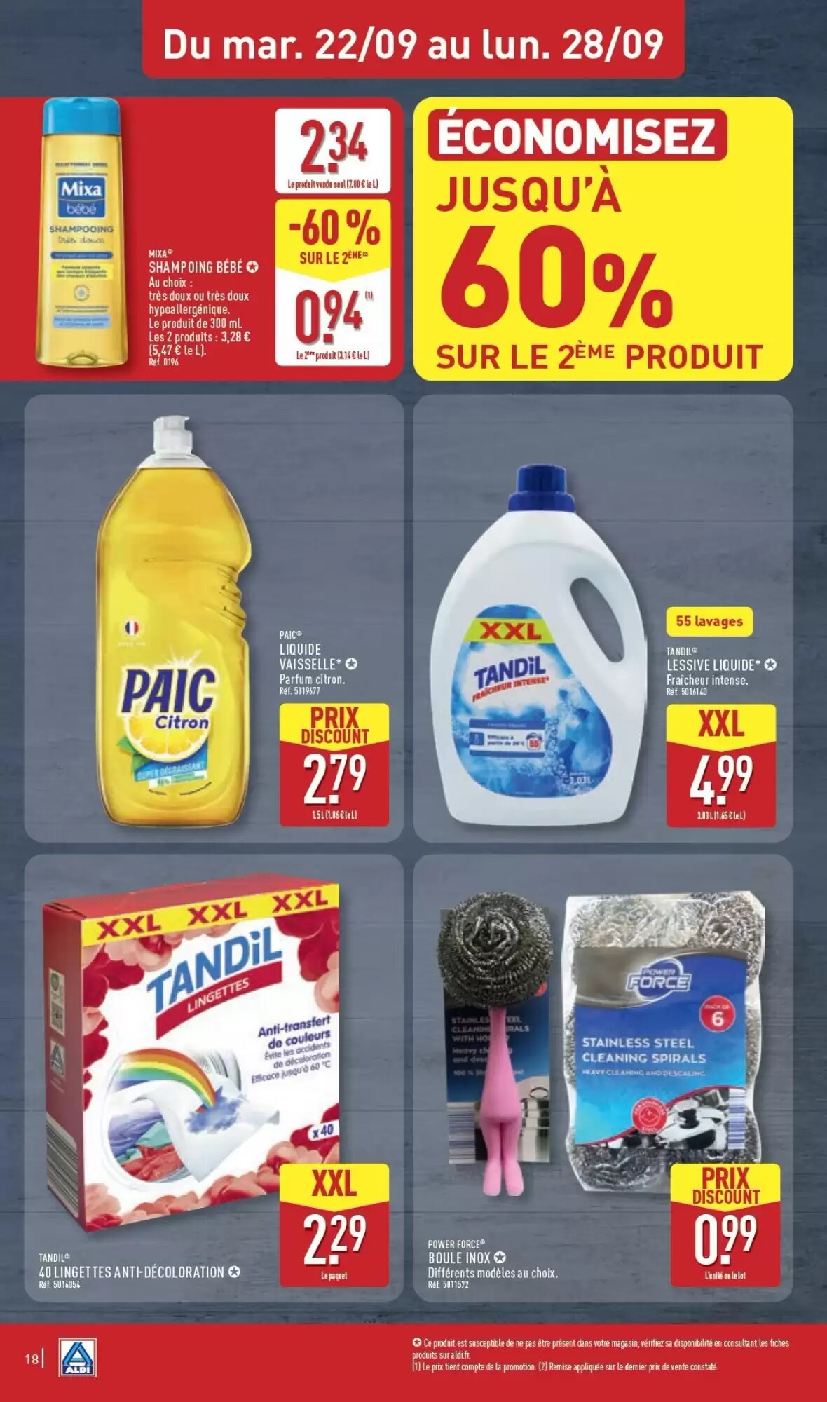 Prospectus promotionnel ALDI valable à partir du 22/09/2026 - Page 20.