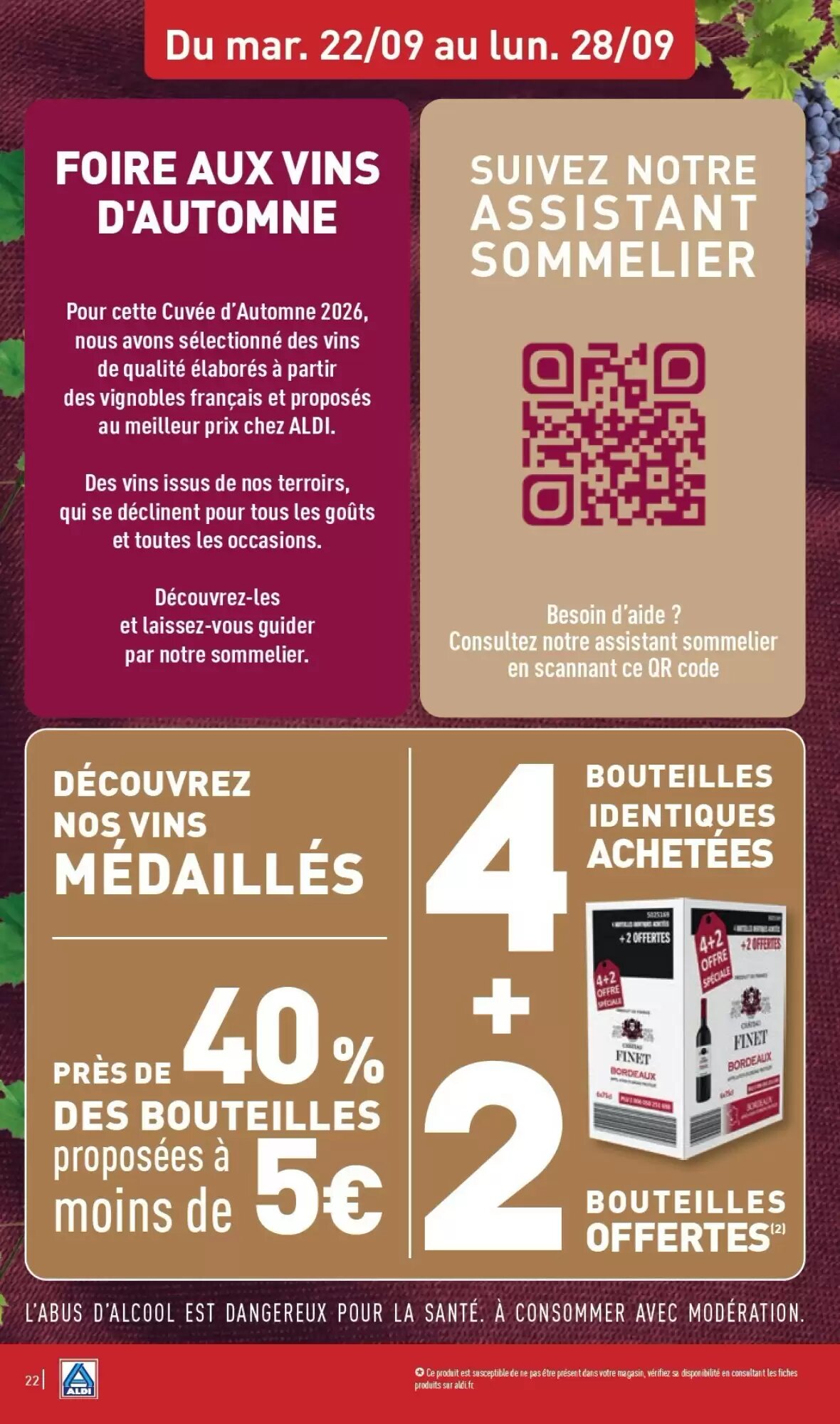 Prospectus promotionnel ALDI valable à partir du 22/09/2026 - Page 24.