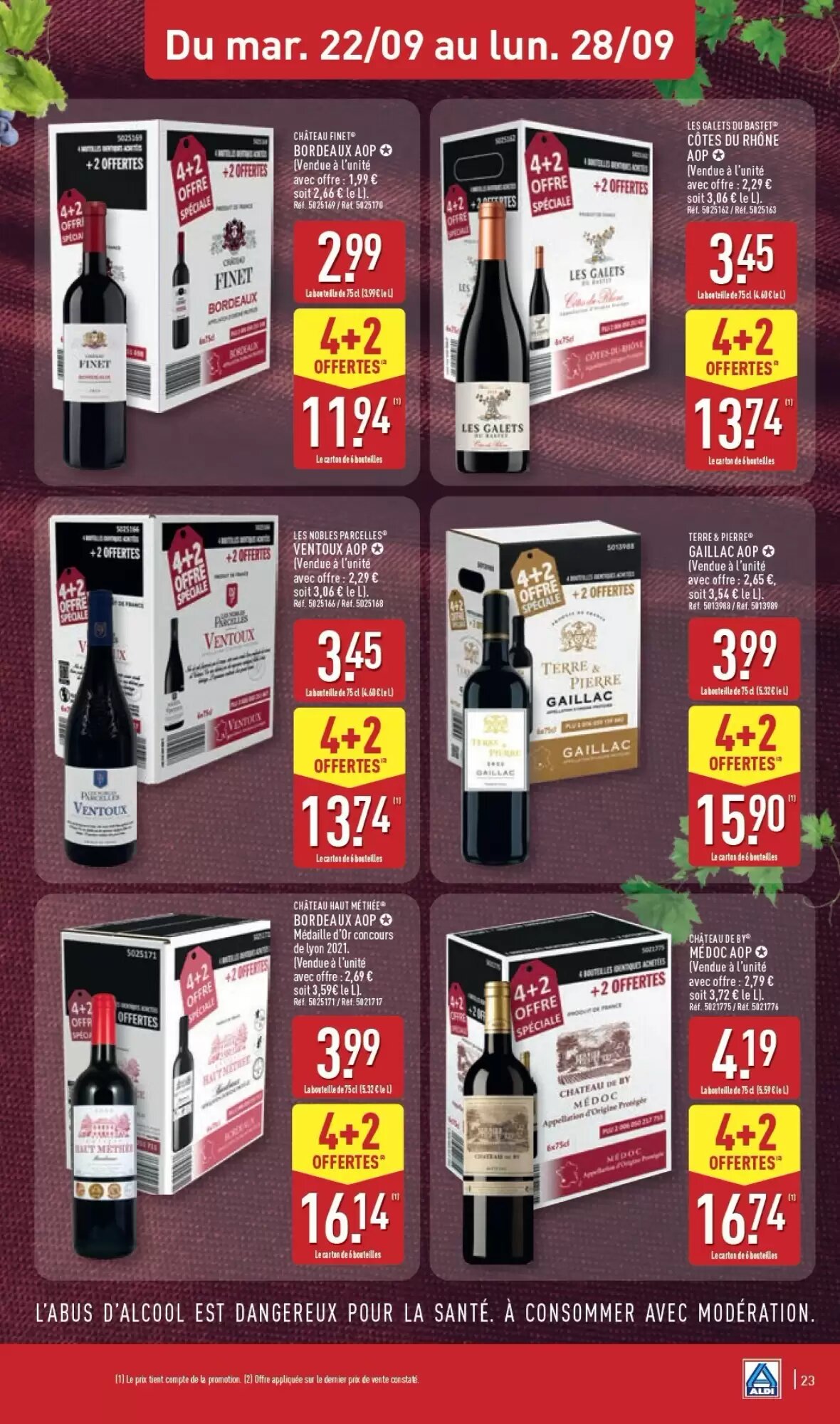 Prospectus promotionnel ALDI valable à partir du 22/09/2026 - Page 25.