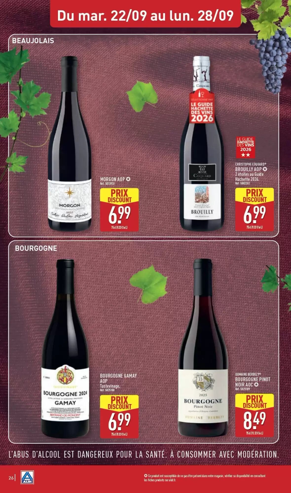 Prospectus promotionnel ALDI valable à partir du 22/09/2026 - Page 28.