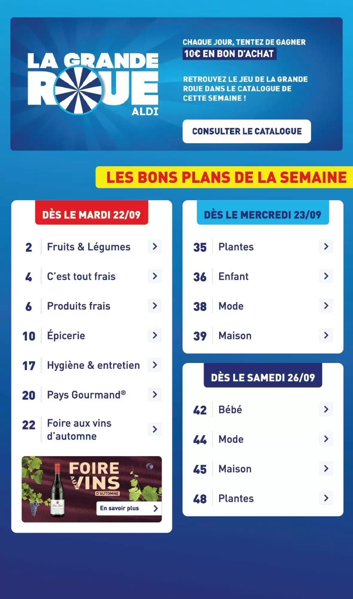 Prospectus promotionnel ALDI valable à partir du 22/09/2026 - Page 3.