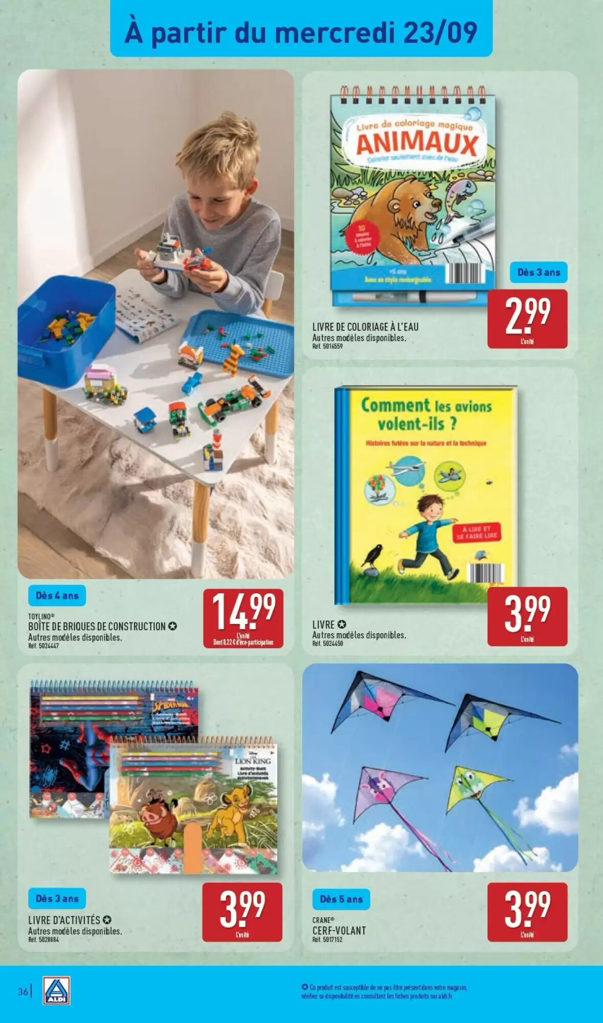 Prospectus promotionnel ALDI valable à partir du 22/09/2026 - Page 38.