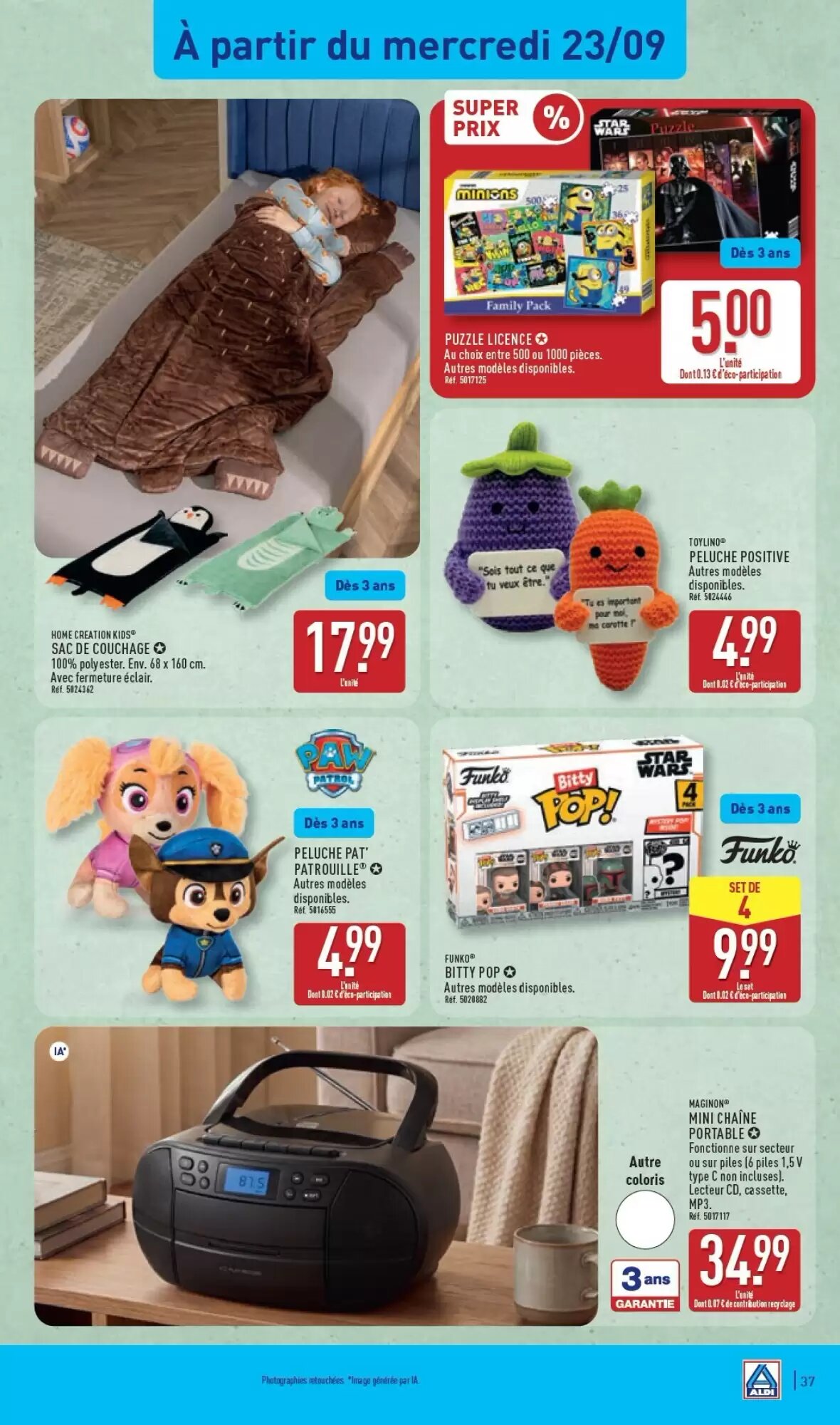 Prospectus promotionnel ALDI valable à partir du 22/09/2026 - Page 39.