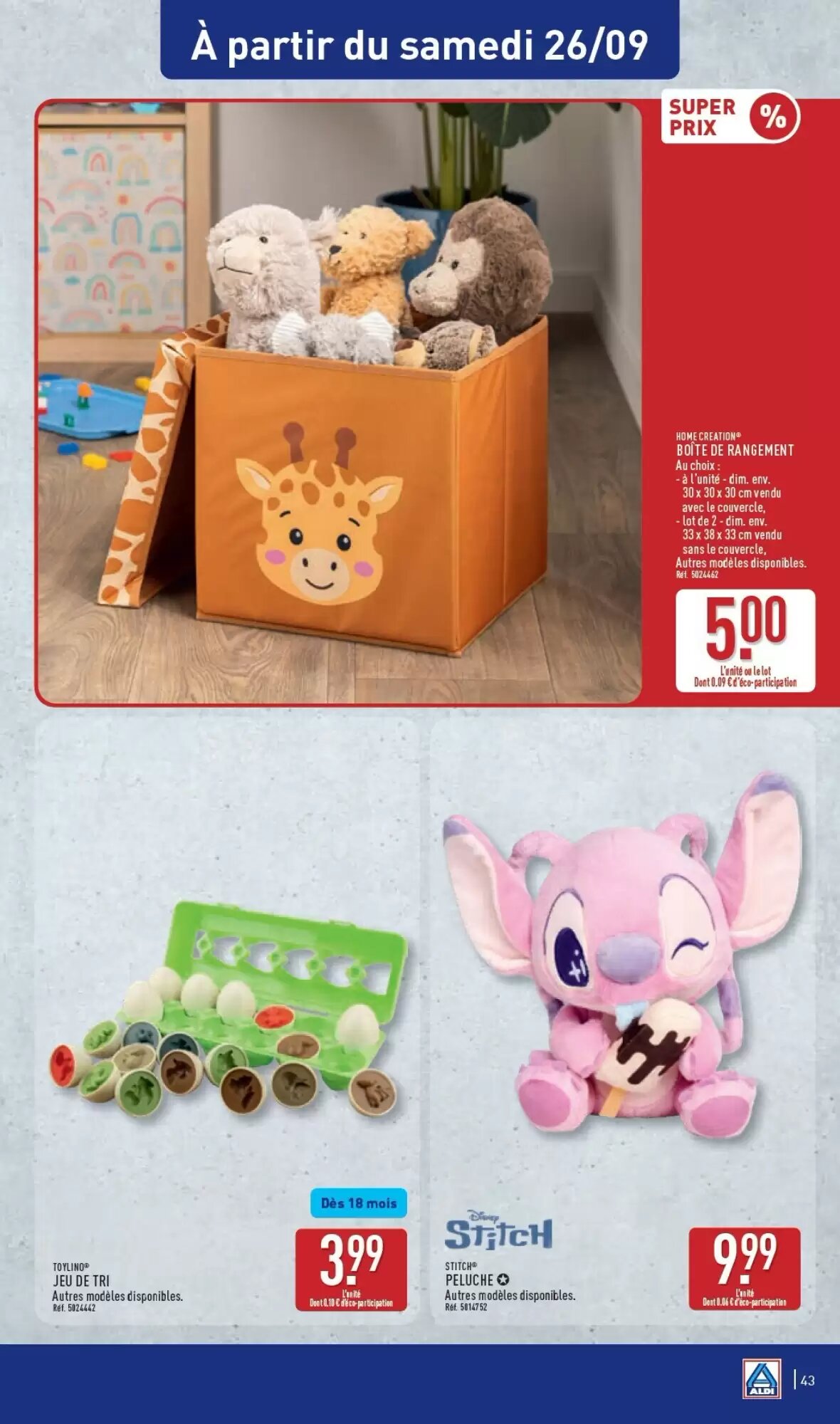 Prospectus promotionnel ALDI valable à partir du 22/09/2026 - Page 45.