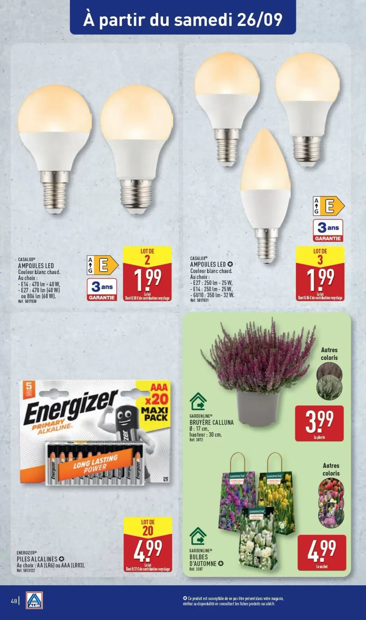 Prospectus promotionnel ALDI valable à partir du 22/09/2026 - Page 50.
