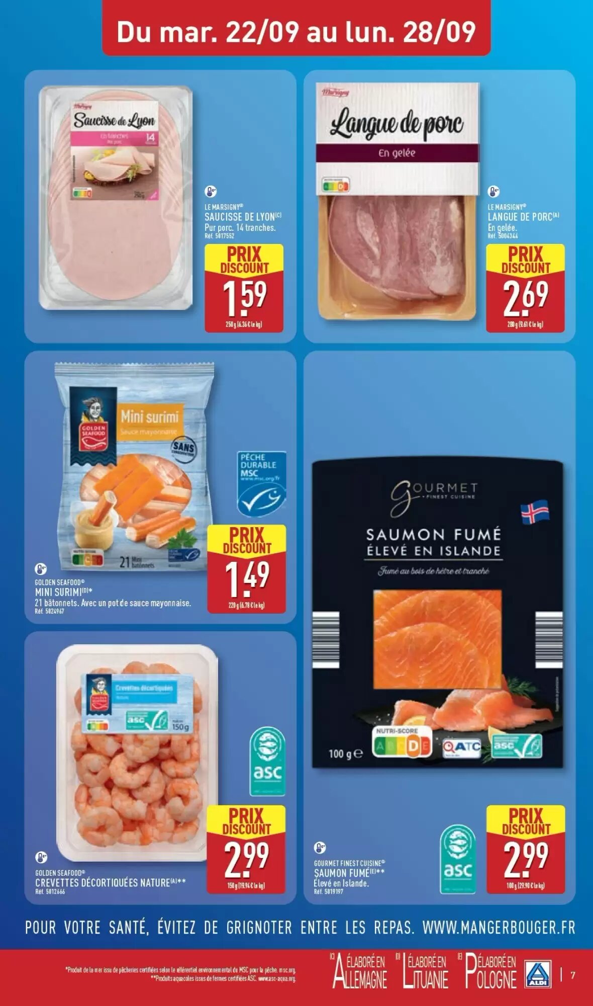 Prospectus promotionnel ALDI valable à partir du 22/09/2026 - Page 9.