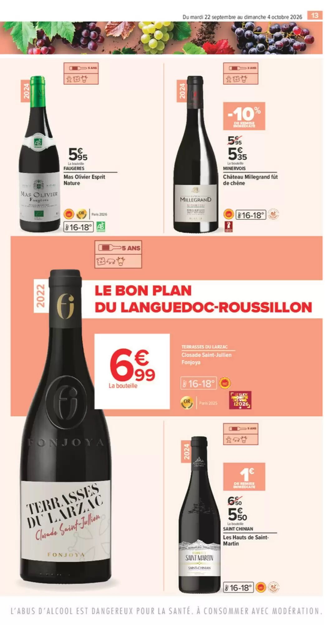 Prospectus promotionnel Carrefour valable à partir du 22/09/2026 - Page 13.