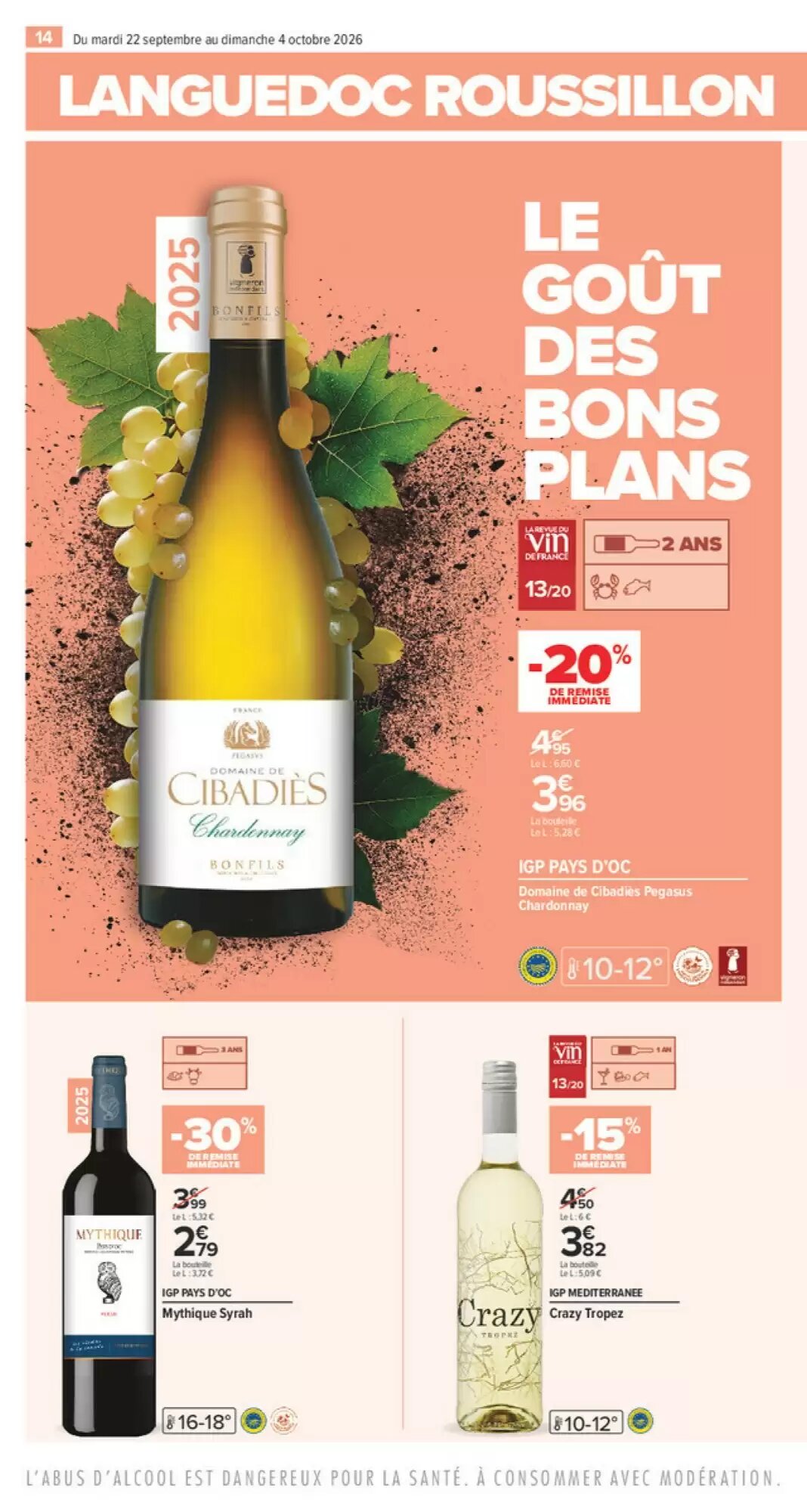 Prospectus promotionnel Carrefour valable à partir du 22/09/2026 - Page 14.