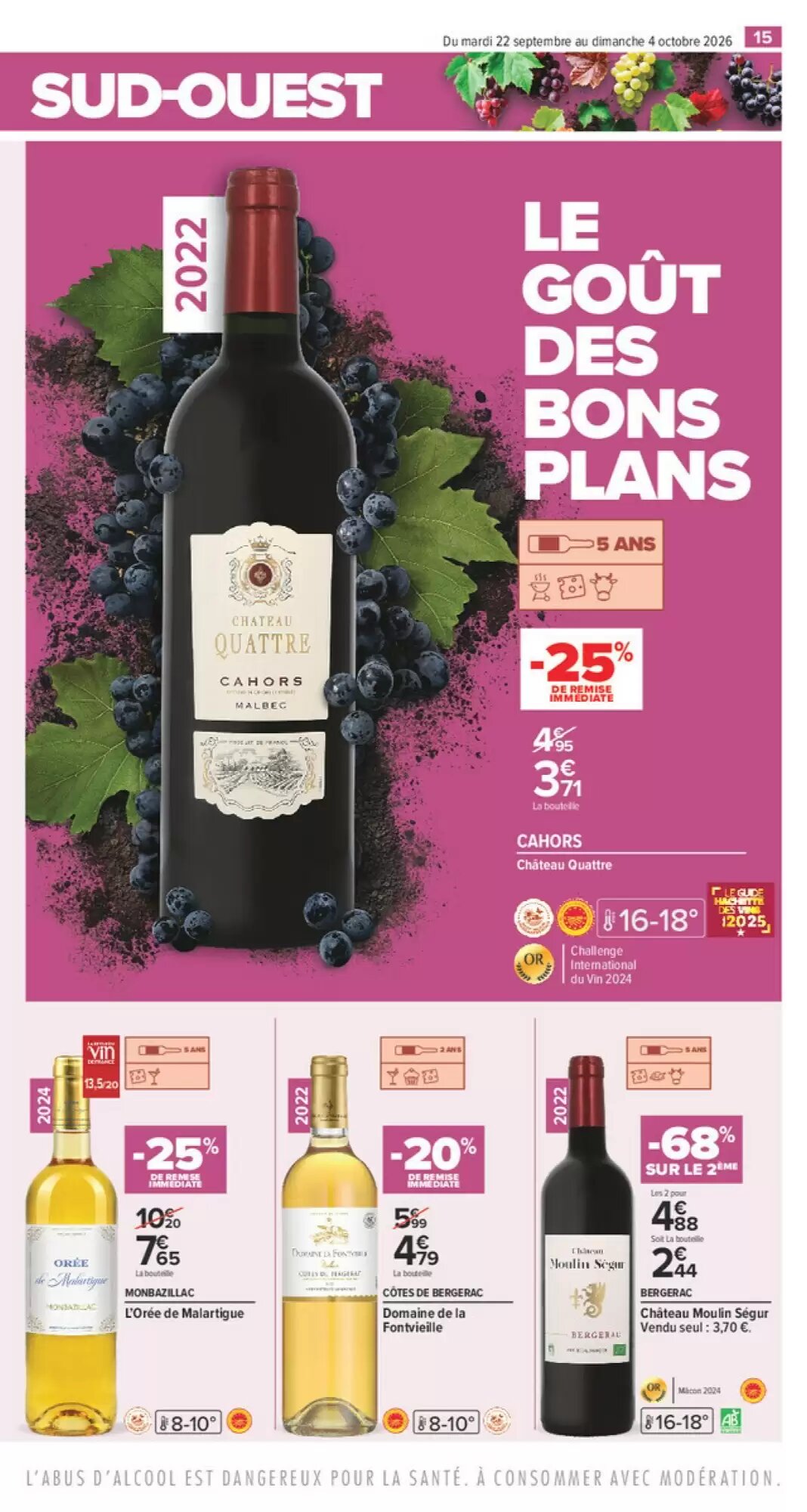 Prospectus promotionnel Carrefour valable à partir du 22/09/2026 - Page 15.