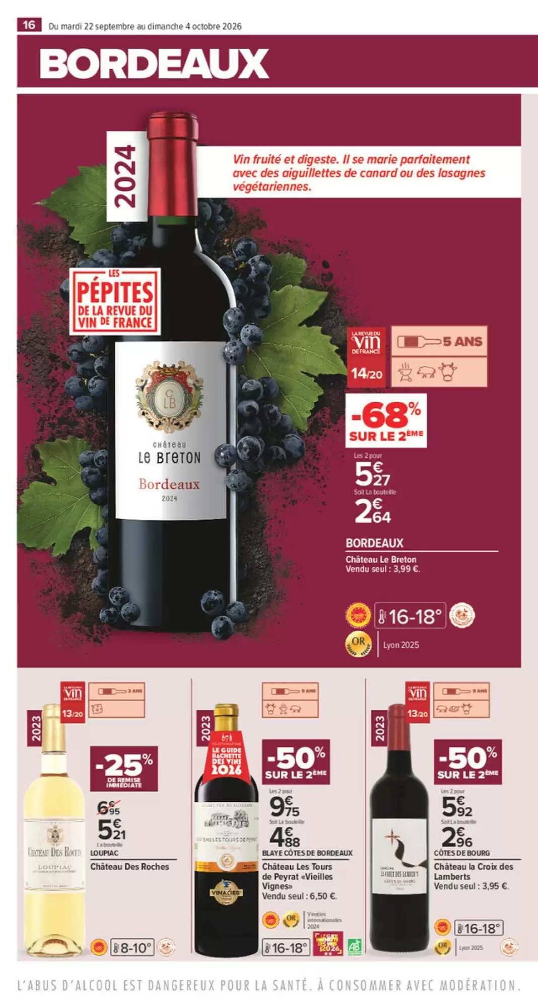 Prospectus promotionnel Carrefour valable à partir du 22/09/2026 - Page 16.