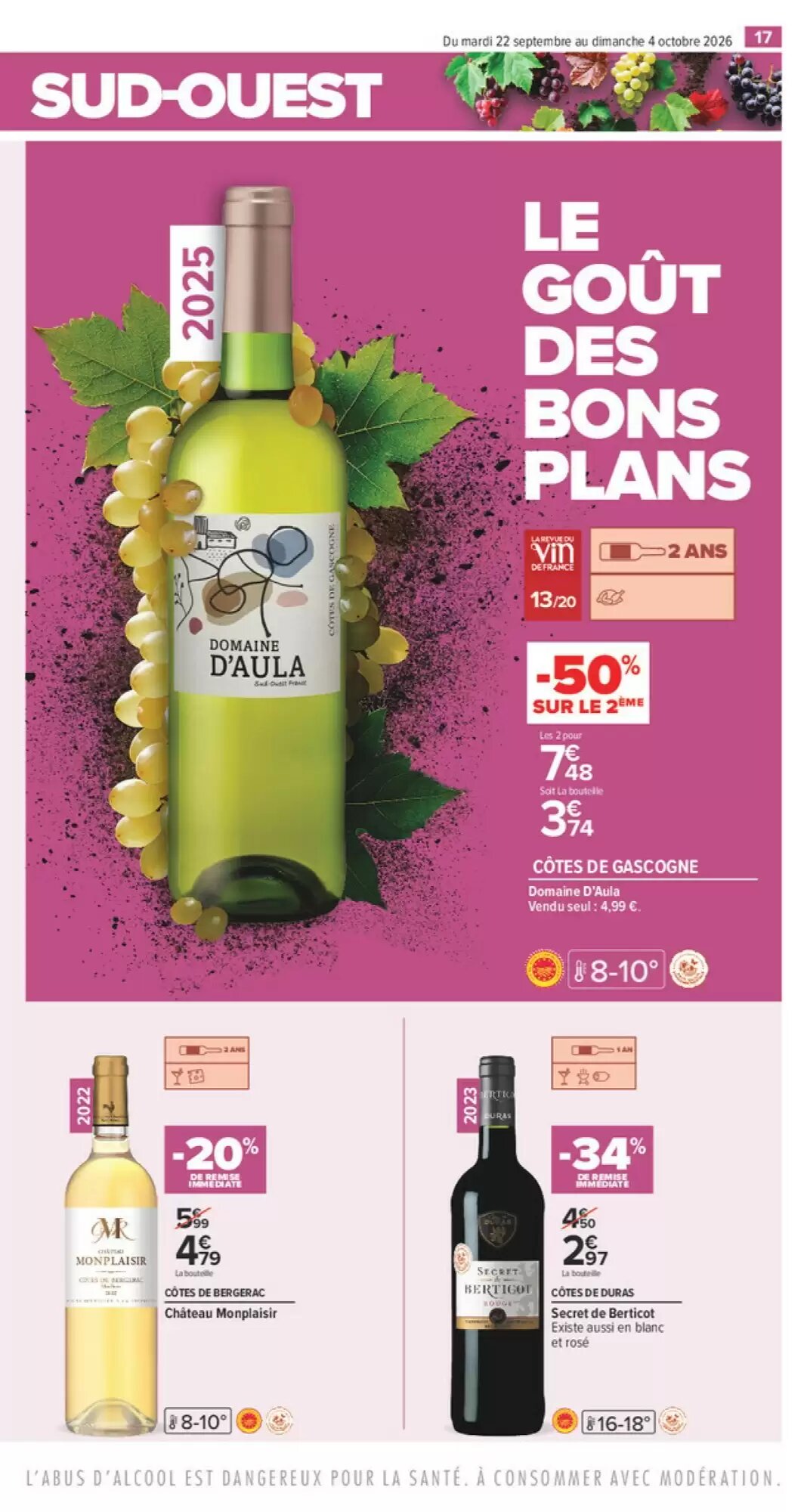 Prospectus promotionnel Carrefour valable à partir du 22/09/2026 - Page 17.