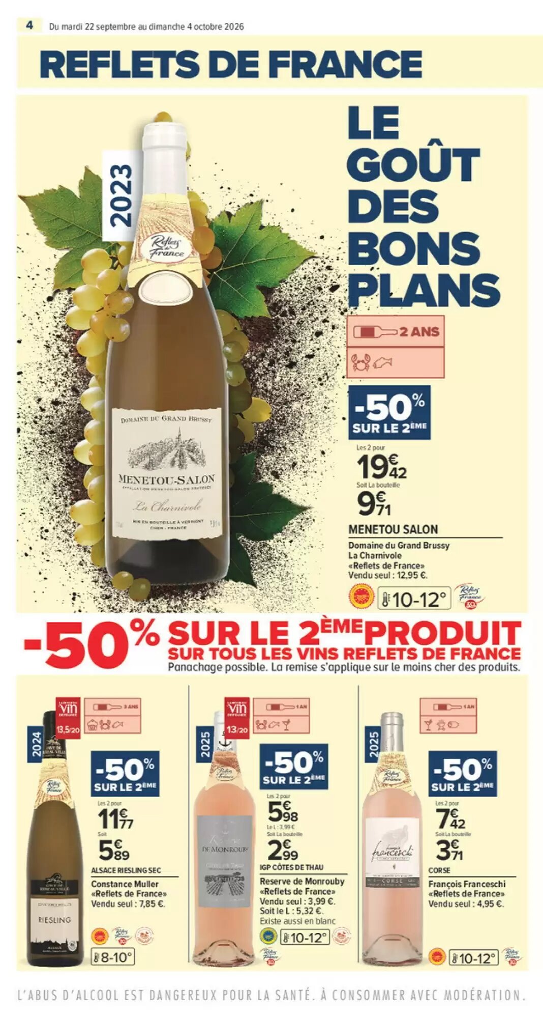 Prospectus promotionnel Carrefour valable à partir du 22/09/2026 - Page 4.