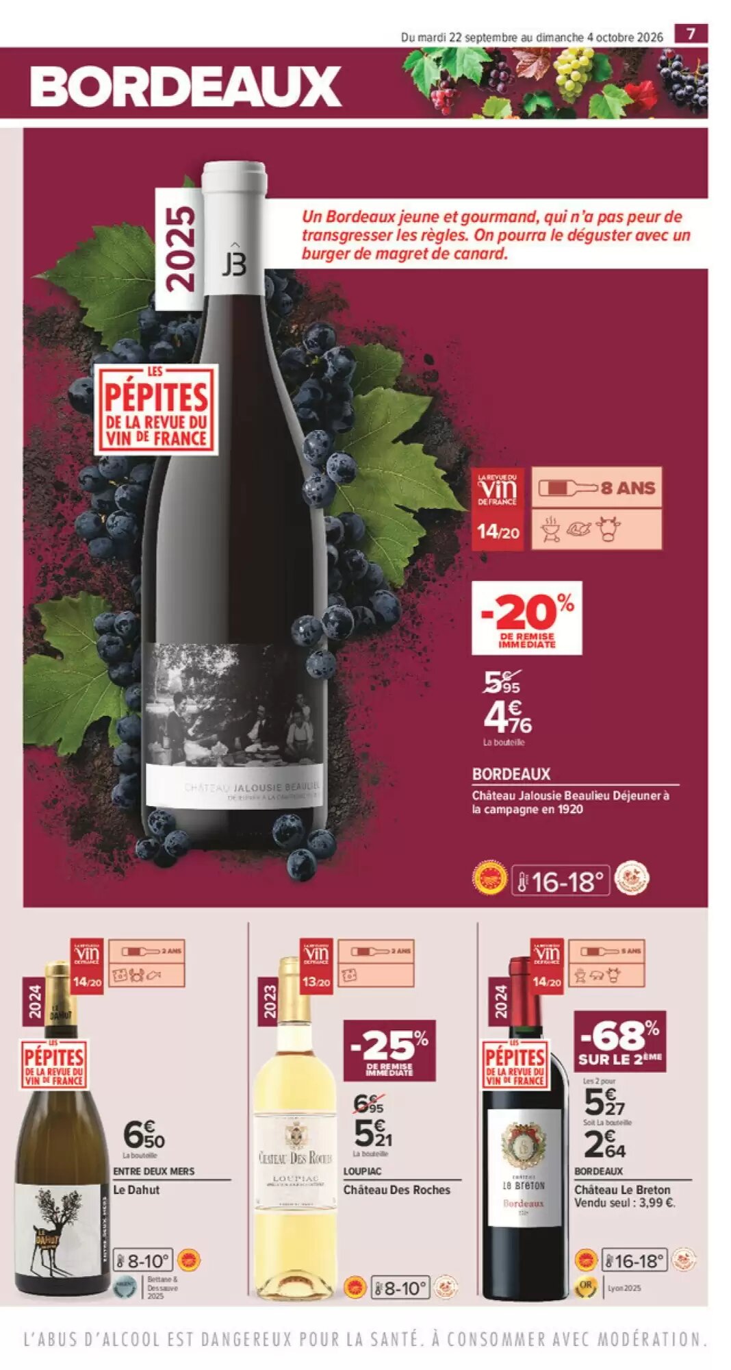 Prospectus promotionnel Carrefour valable à partir du 22/09/2026 - Page 7.