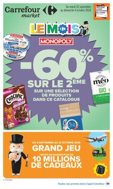 Prospectus promotionnel Carrefour Market valable à partir du 22/09/2026