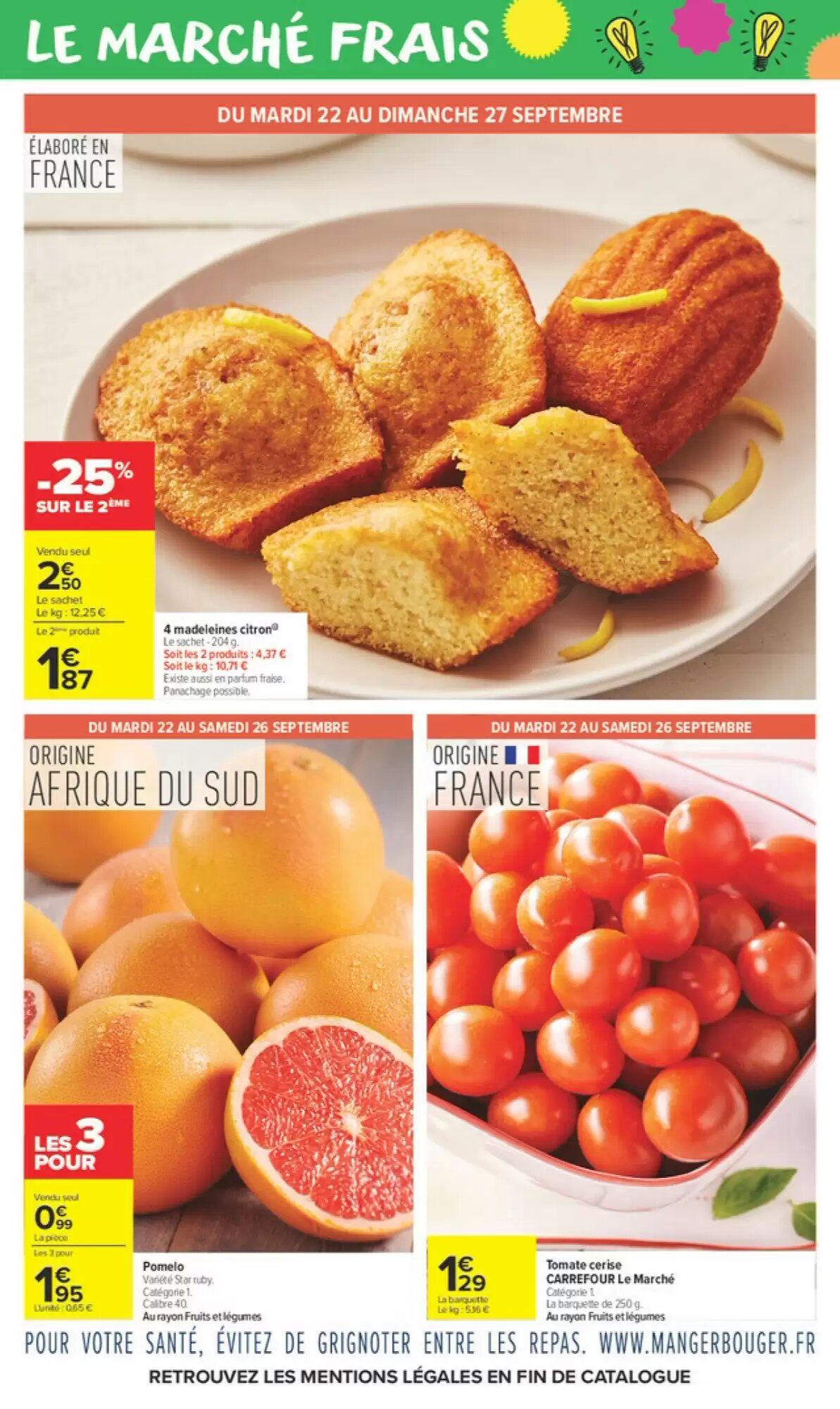 Prospectus promotionnel Carrefour Market valable à partir du 22/09/2026 - Page 8.
