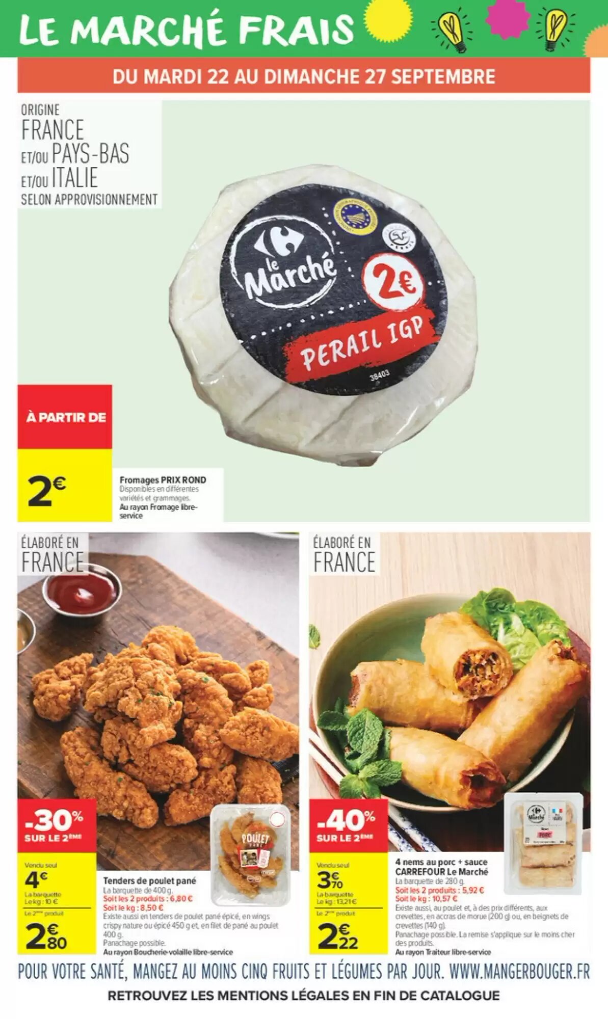 Prospectus promotionnel Carrefour Market valable à partir du 22/09/2026 - Page 9.