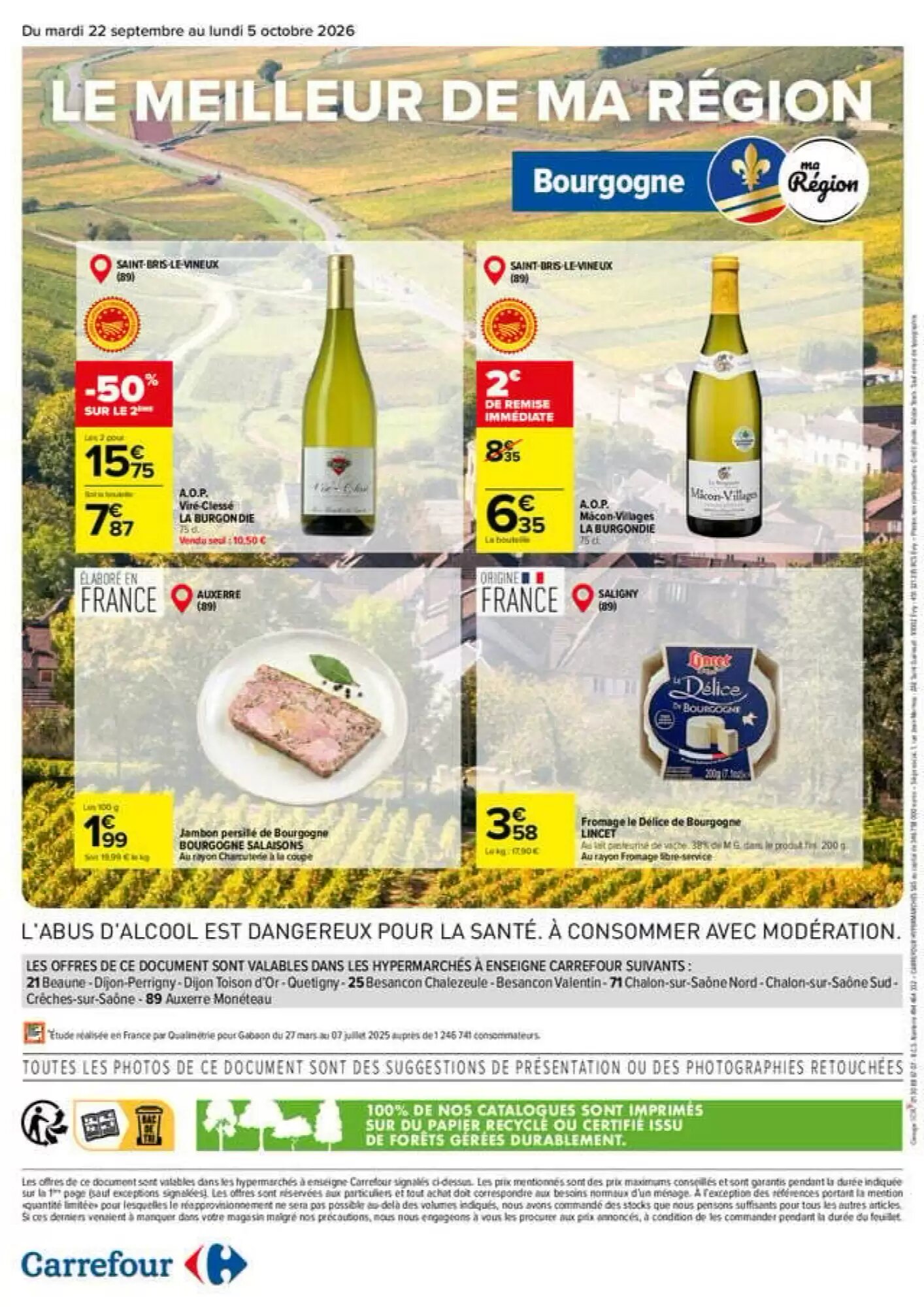 Prospectus promotionnel Carrefour valable à partir du 22/09/2026 - Page 12.