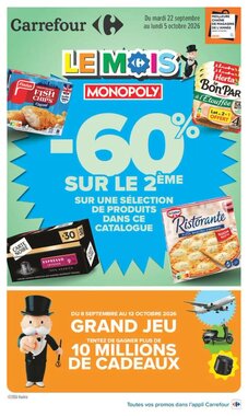 Prospectus promotionnel Carrefour valable à partir du 22/09/2026