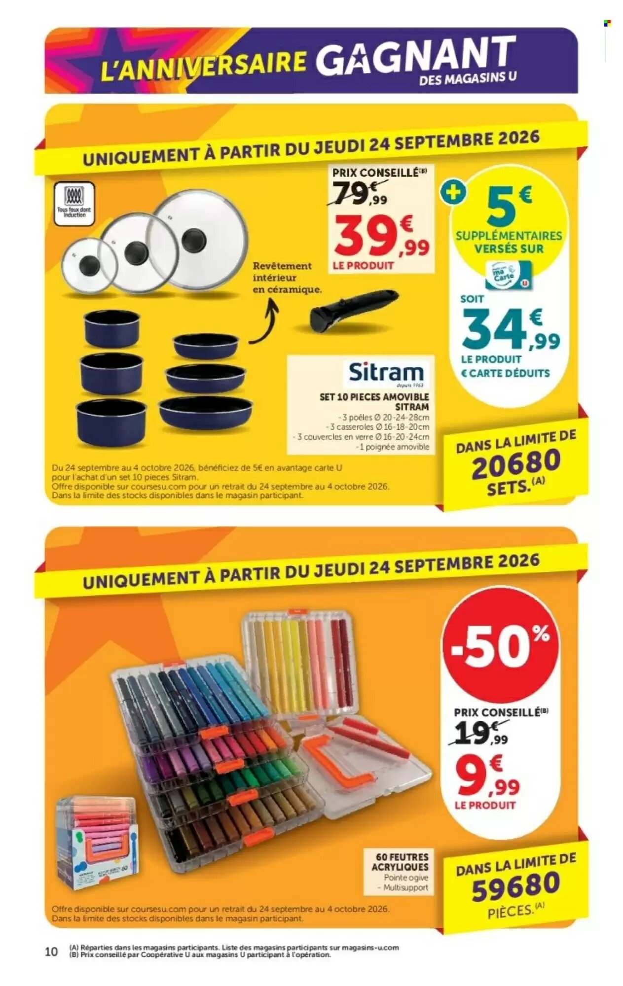 Prospectus promotionnel Hyper U valable à partir du 22/09/2026 - Page 10.