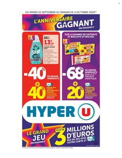 Prospectus promotionnel Hyper U valable à partir du 22/09/2026