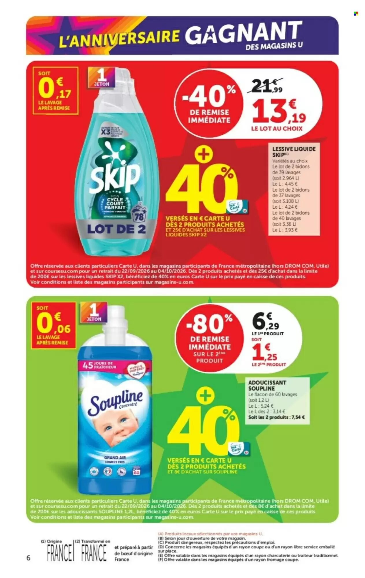 Prospectus promotionnel Hyper U valable à partir du 22/09/2026 - Page 6.
