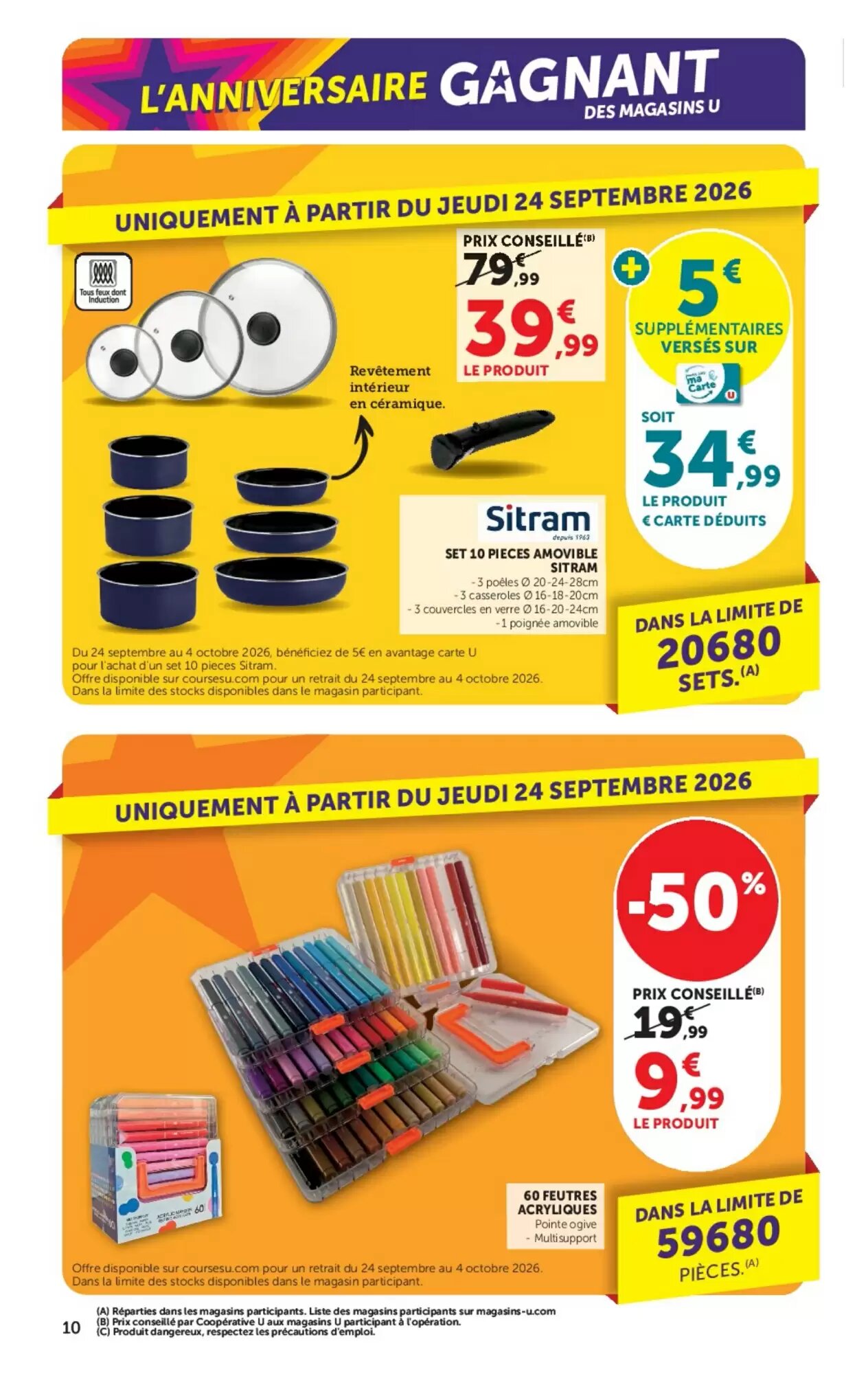 Prospectus promotionnel Super U valable à partir du 22/09/2026 - Page 10.