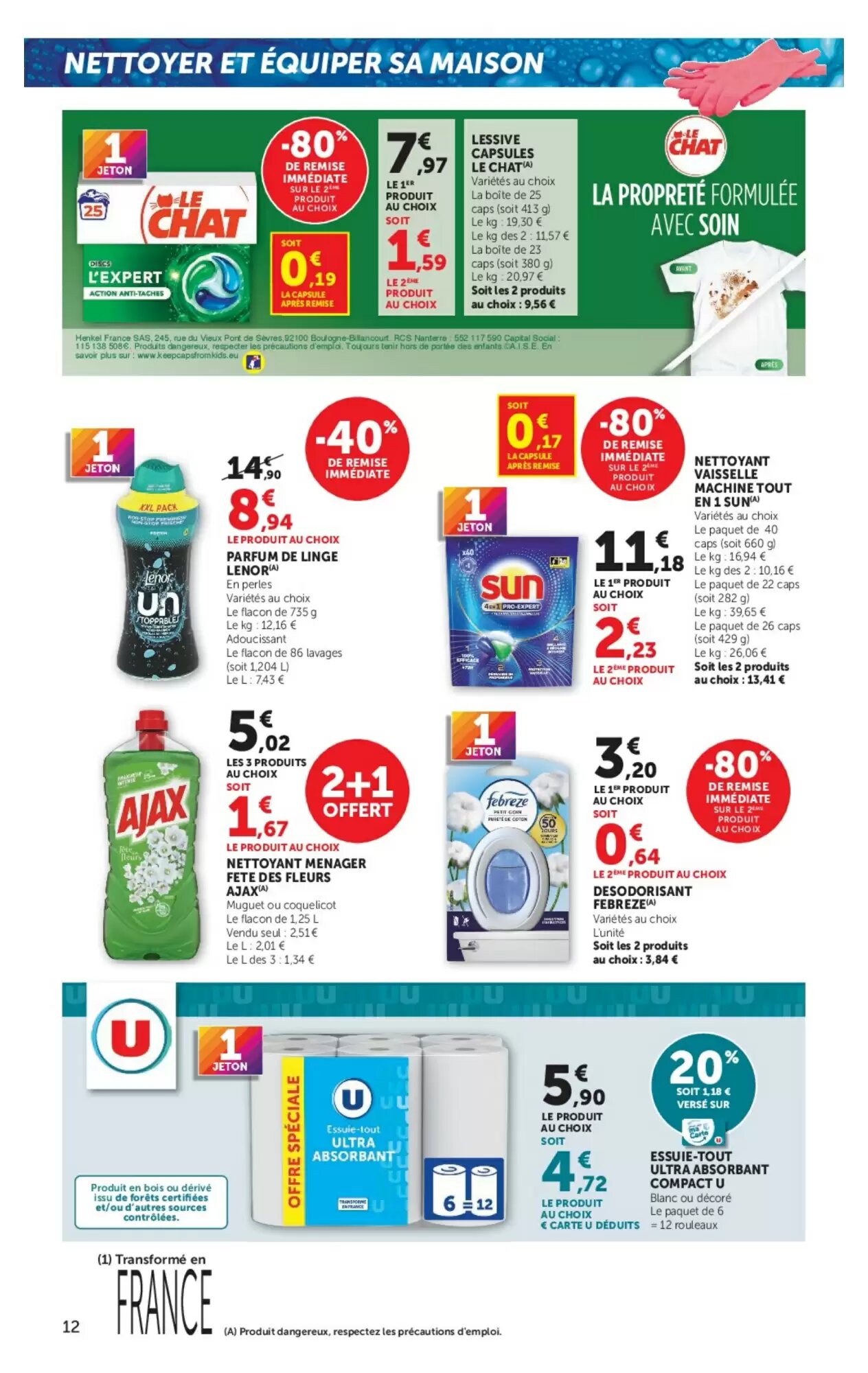 Prospectus promotionnel Super U valable à partir du 22/09/2026 - Page 12.