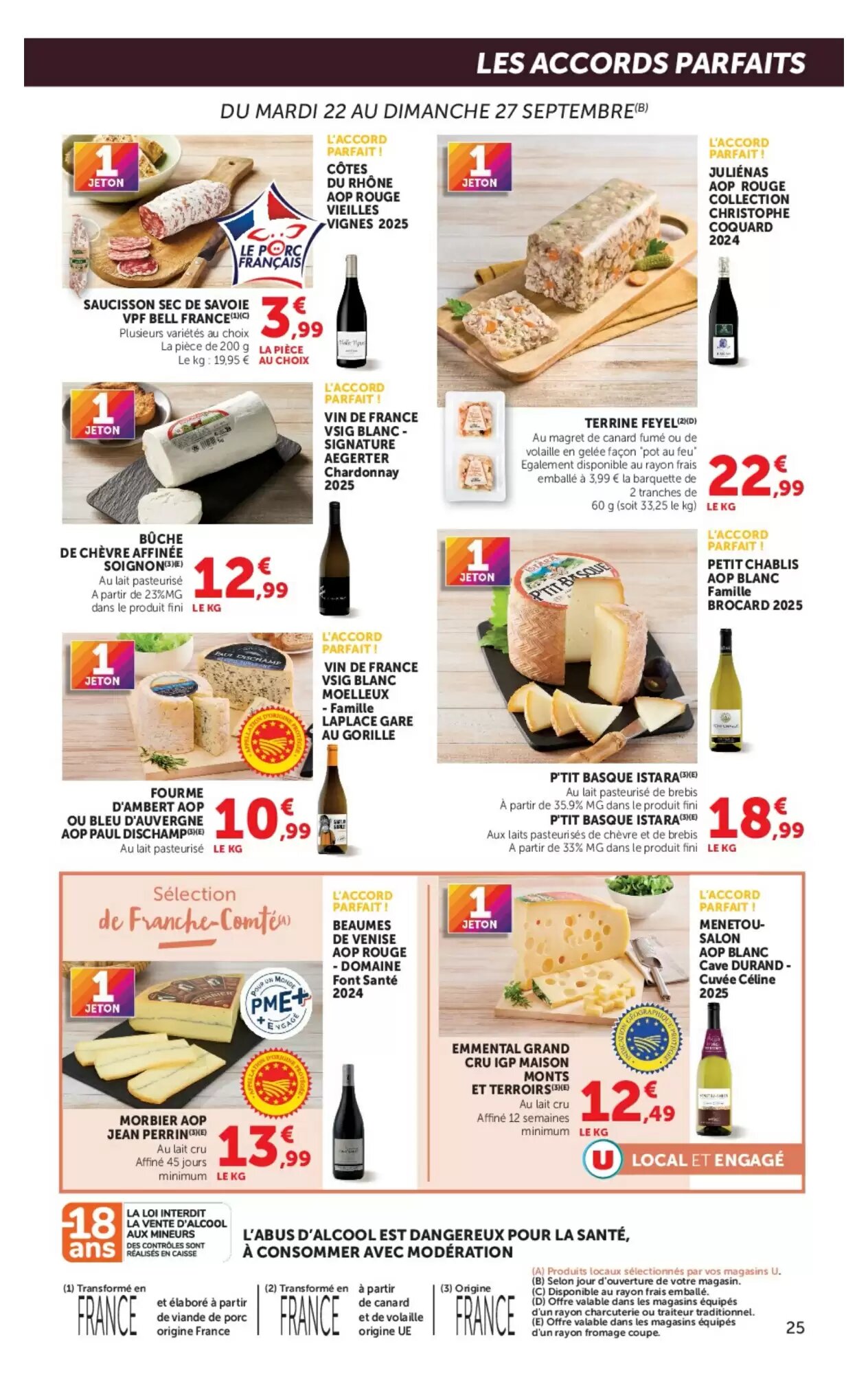 Prospectus promotionnel Super U valable à partir du 22/09/2026 - Page 25.