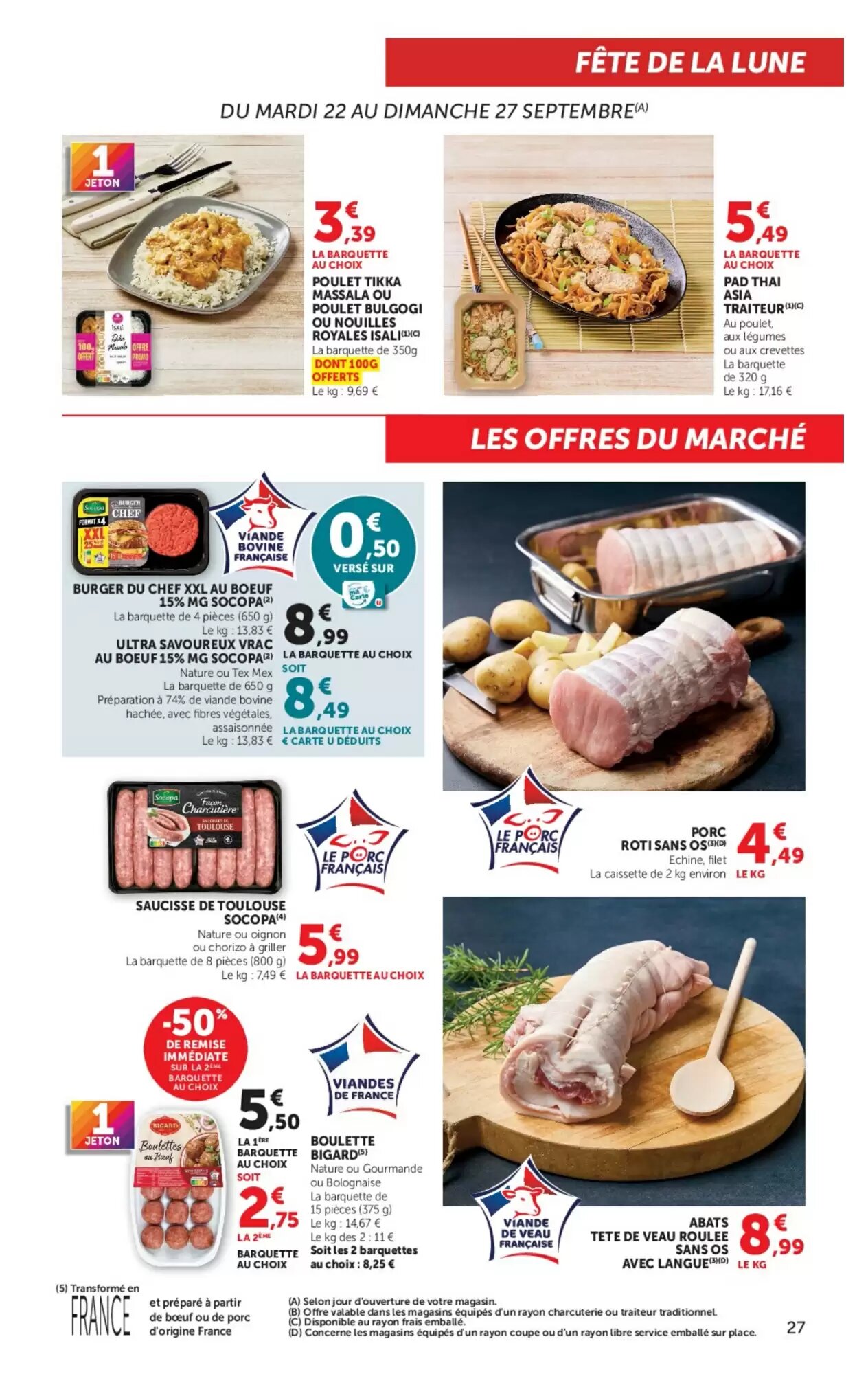 Prospectus promotionnel Super U valable à partir du 22/09/2026 - Page 27.