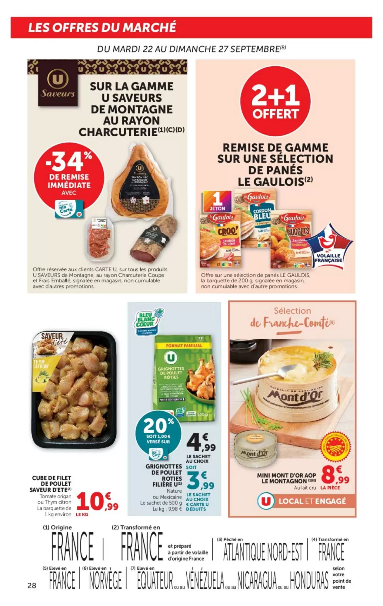 Prospectus promotionnel Super U valable à partir du 22/09/2026 - Page 28.