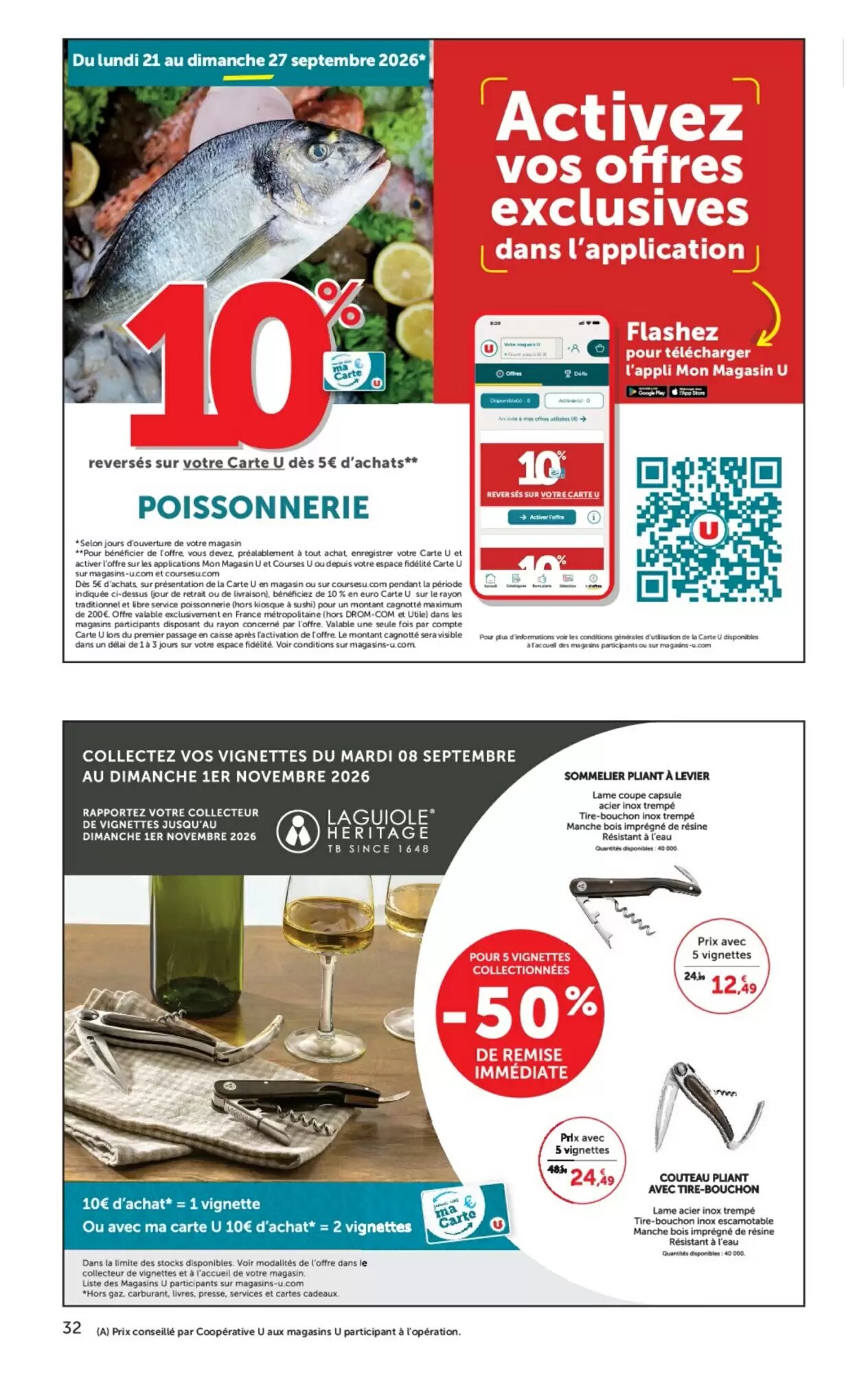 Prospectus promotionnel Super U valable à partir du 22/09/2026 - Page 32.